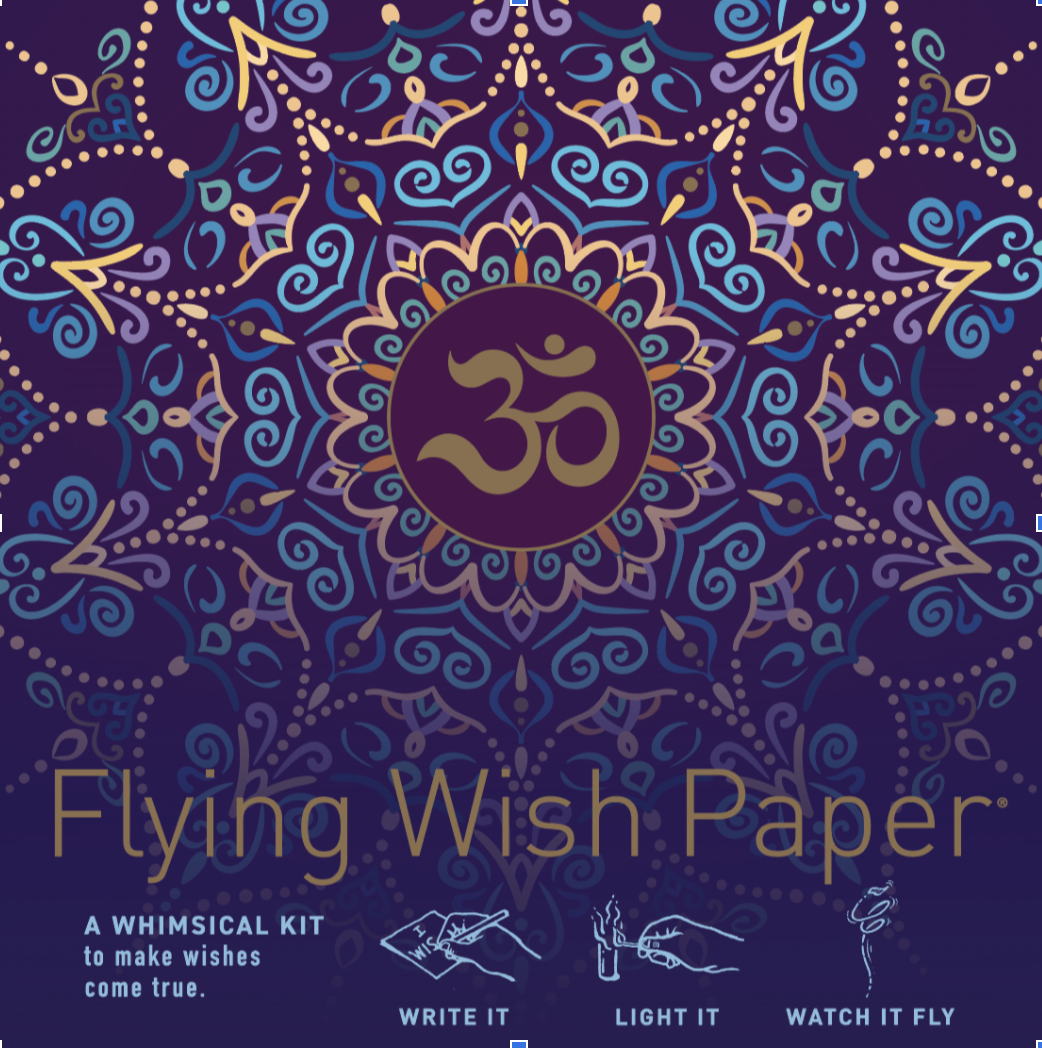 Purple Om Flying Wish Paper (Mini Kit)