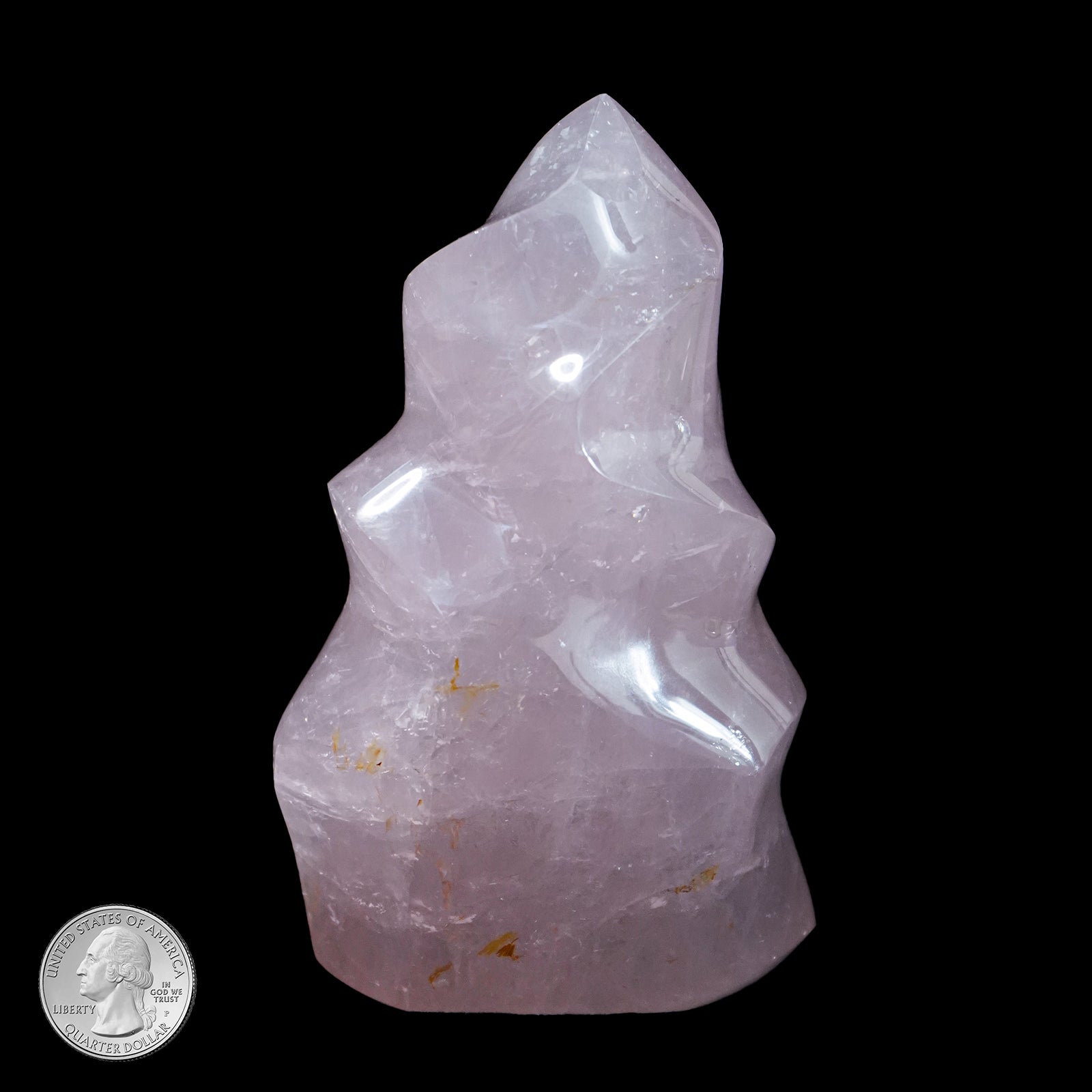 ROSE QUARTZ TWISTED FLAME