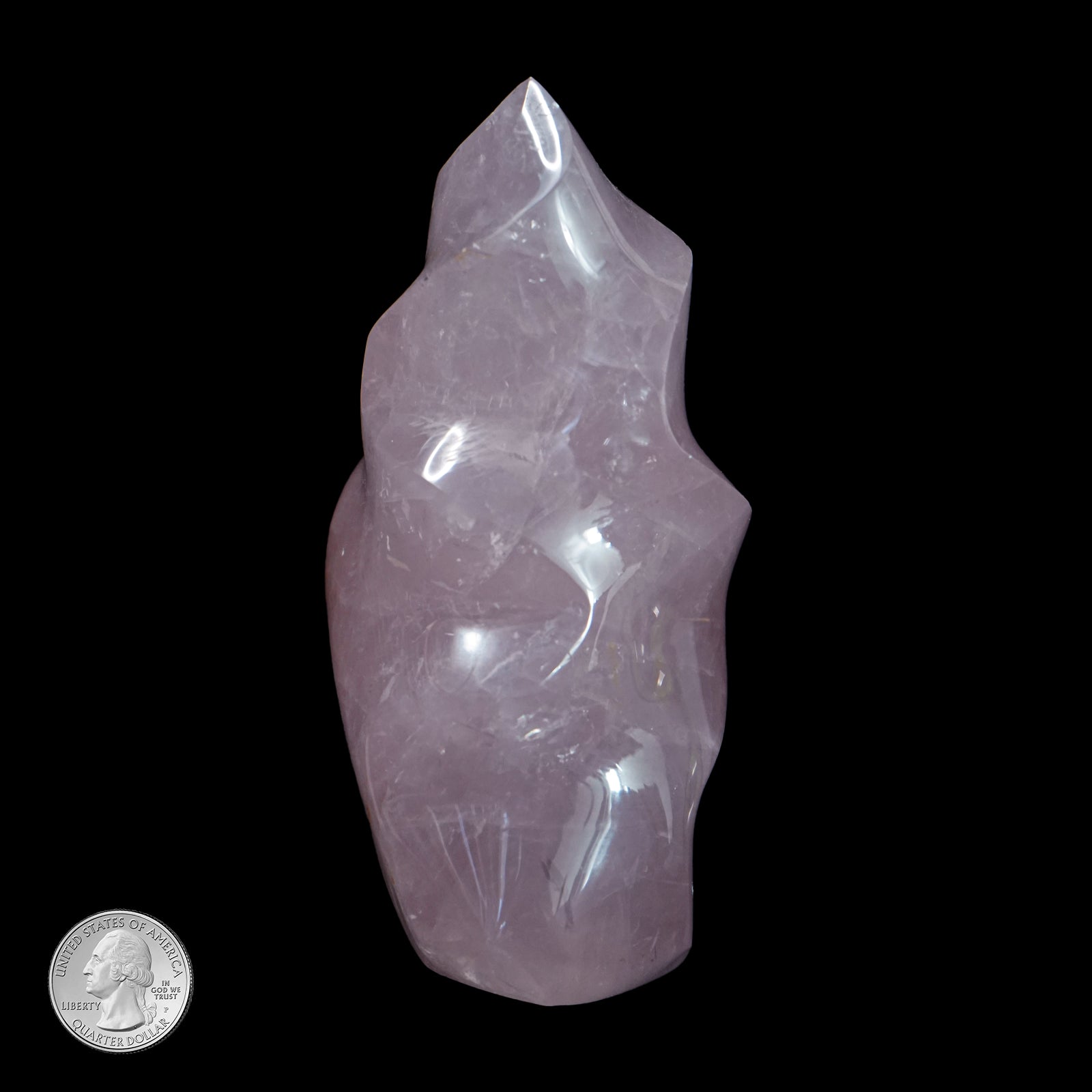 ROSE QUARTZ TWISTED FLAME