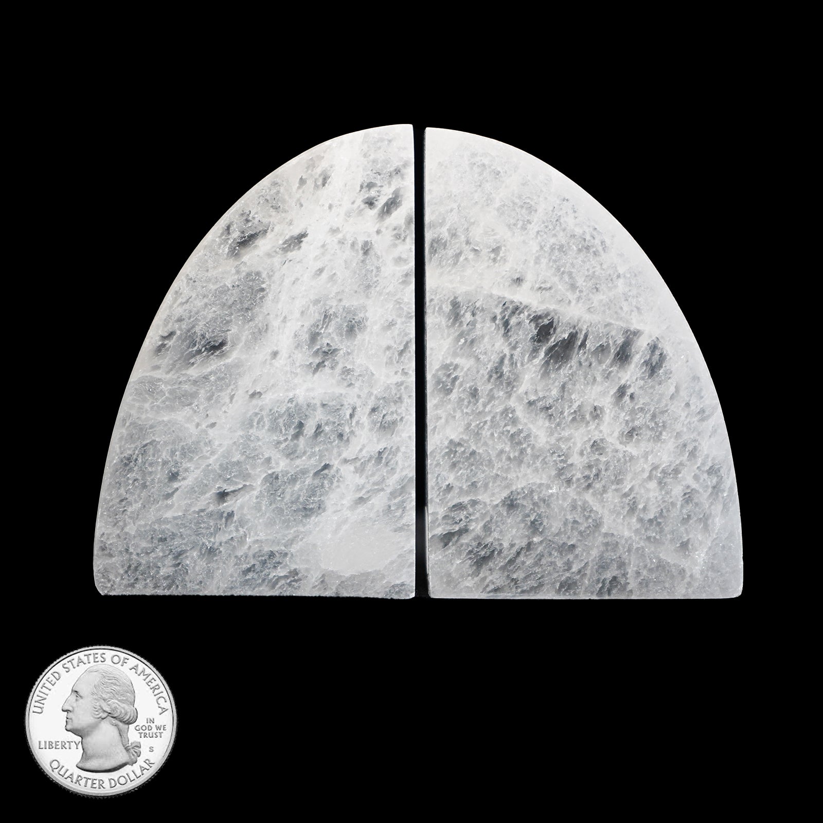 SELENITE BOOK ENDS