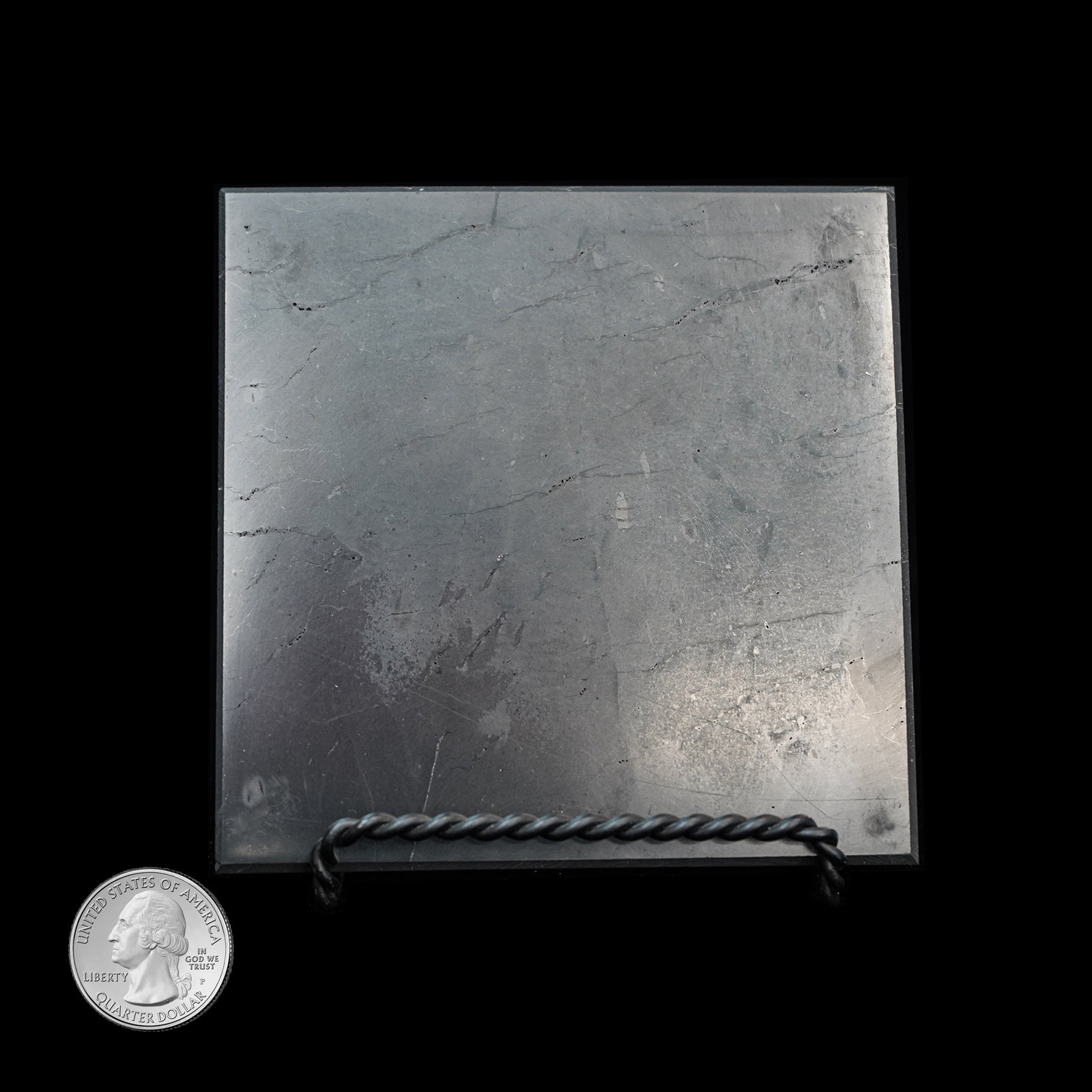 SHUNGITE SQUARE TILE
