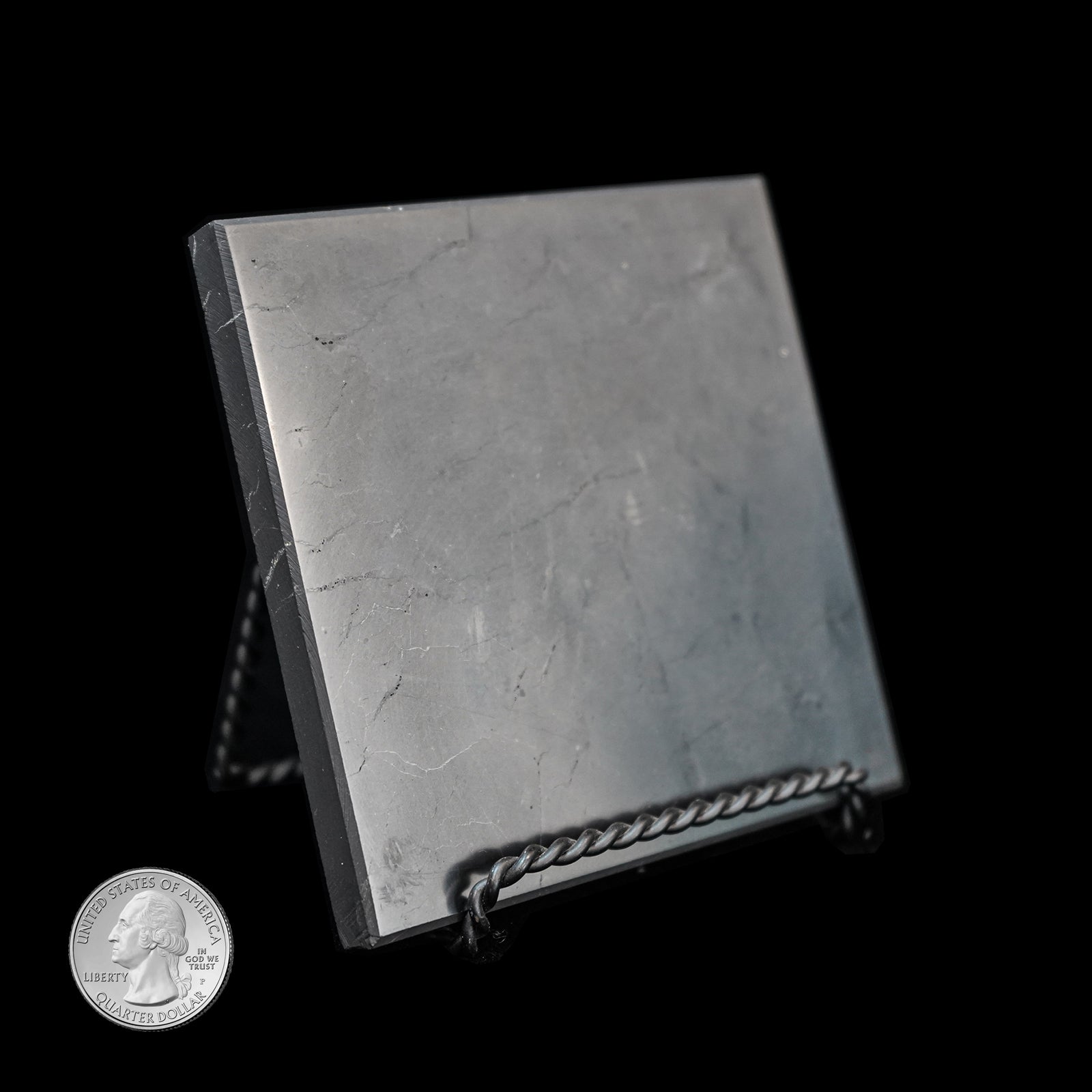 SHUNGITE SQUARE TILE
