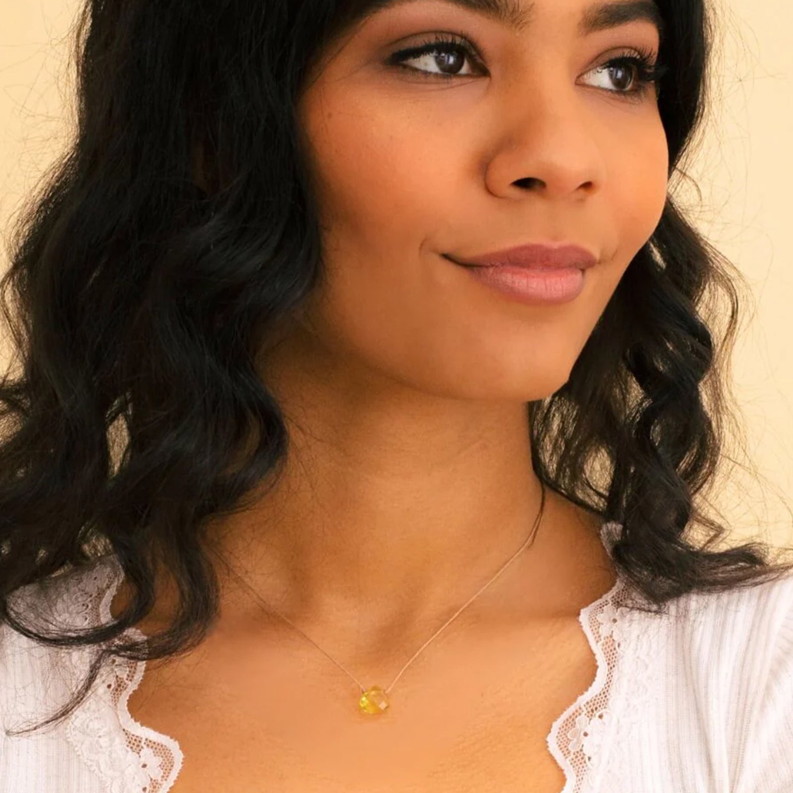 Joy Yellow Quartz Necklace