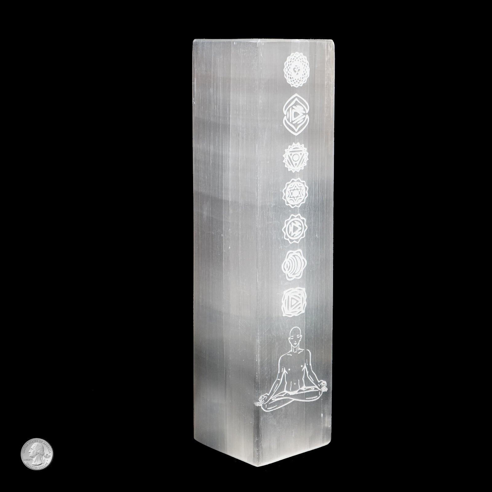 SELENITE CHAKRA LAMP
