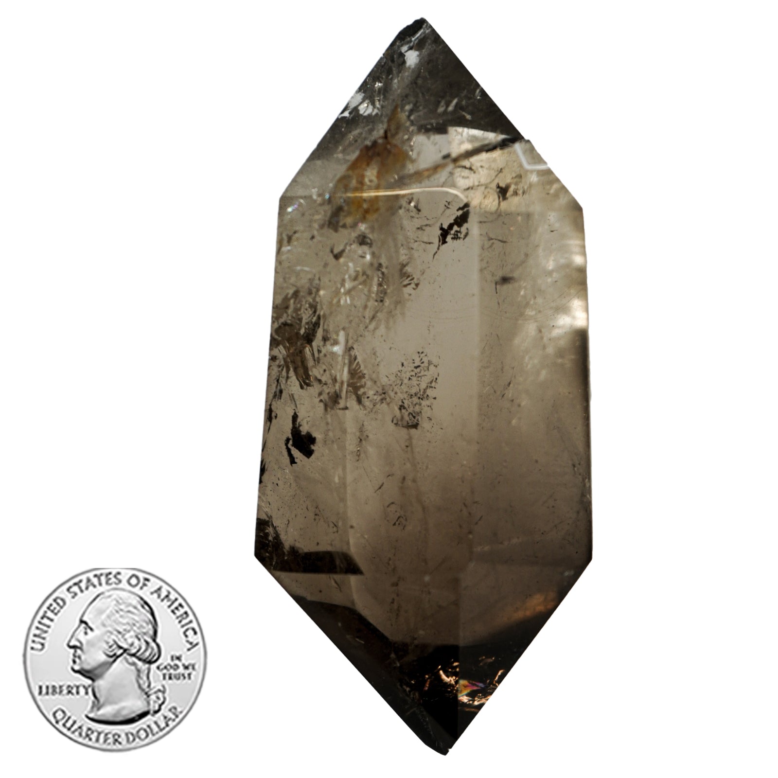SMOKY QUARTZ DOUBLE TERMINATED POINT