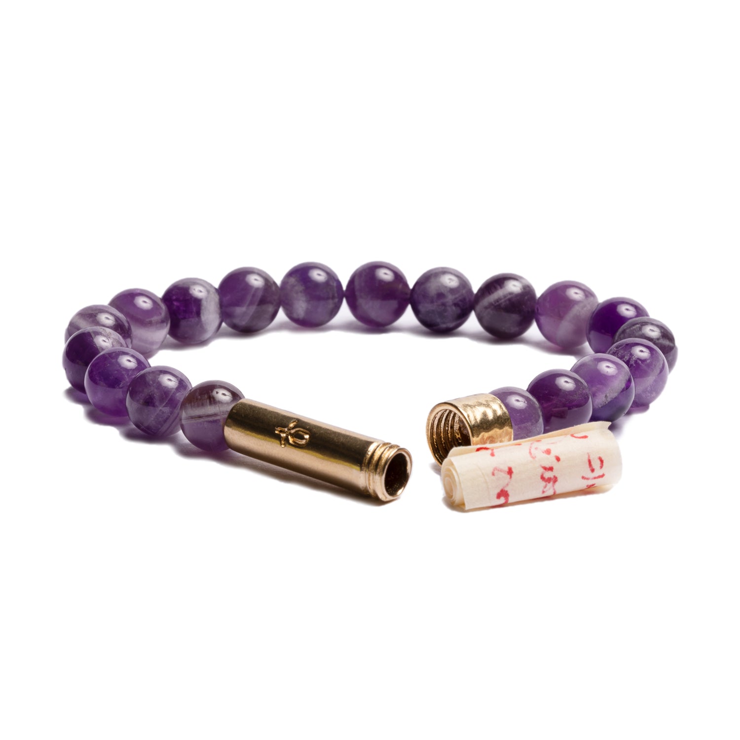 POLISHED AMETHYST INTENTION BRACELET