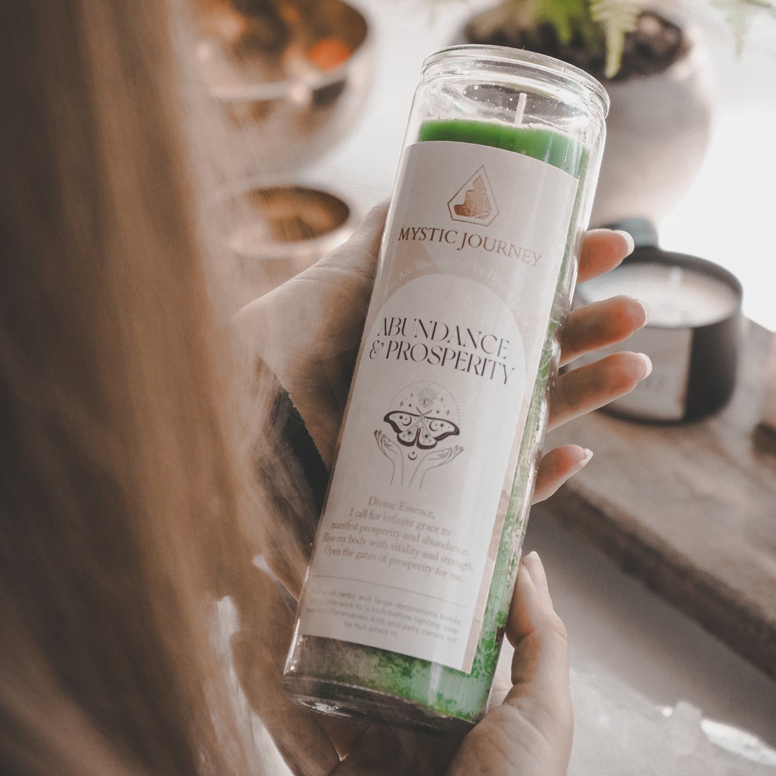 ABUNDANCE & PROSPERITY CANDLE (8")