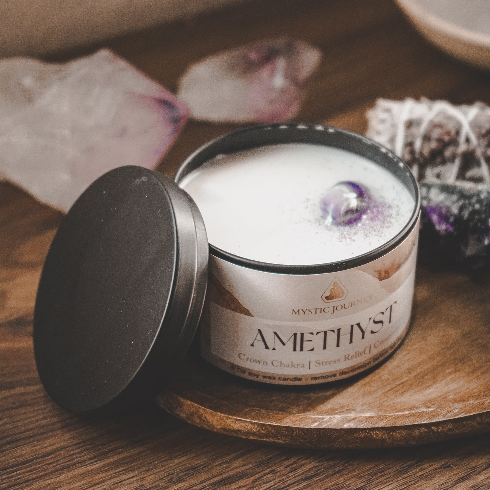AMETHYST CANDLE 8oz