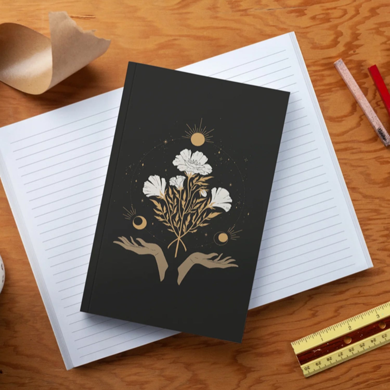CELESTIAL FLOWERS NOTEBOOK