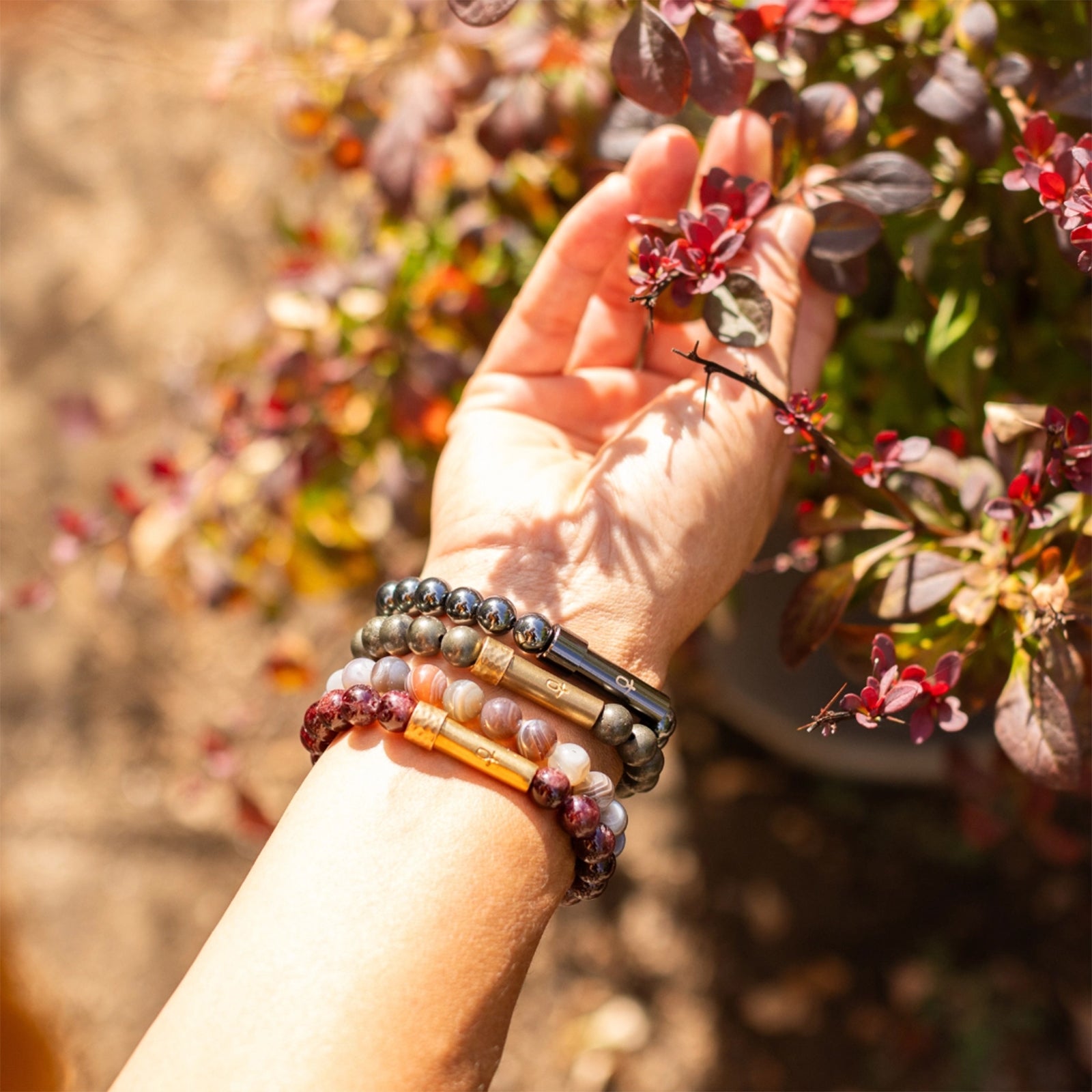 POLISHED HEMATITE INTENTION BRACELET - REGULAR
