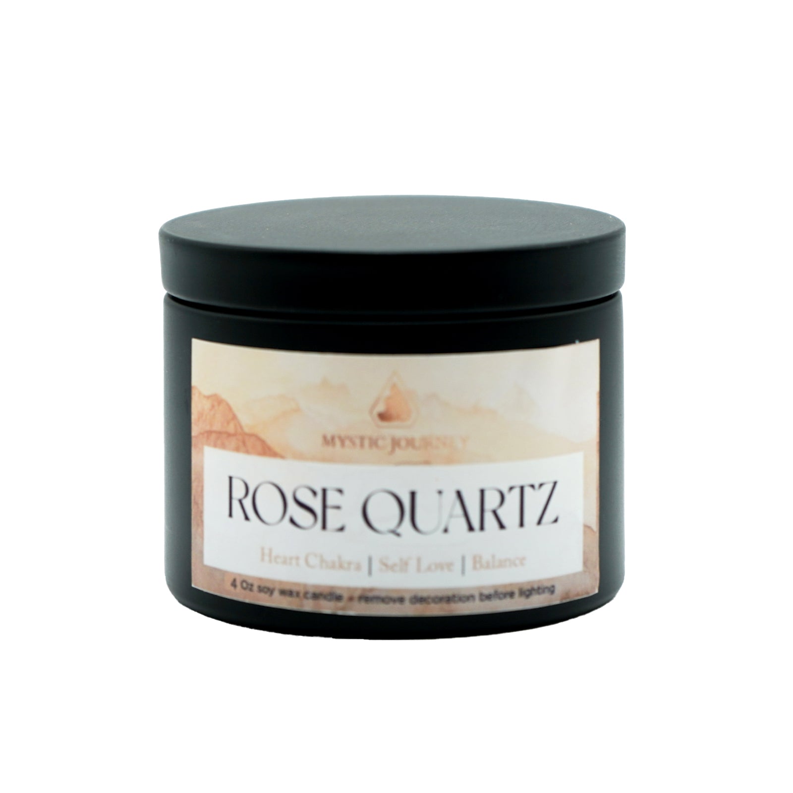 ROSE QUARTZ CANDLE 4OZ