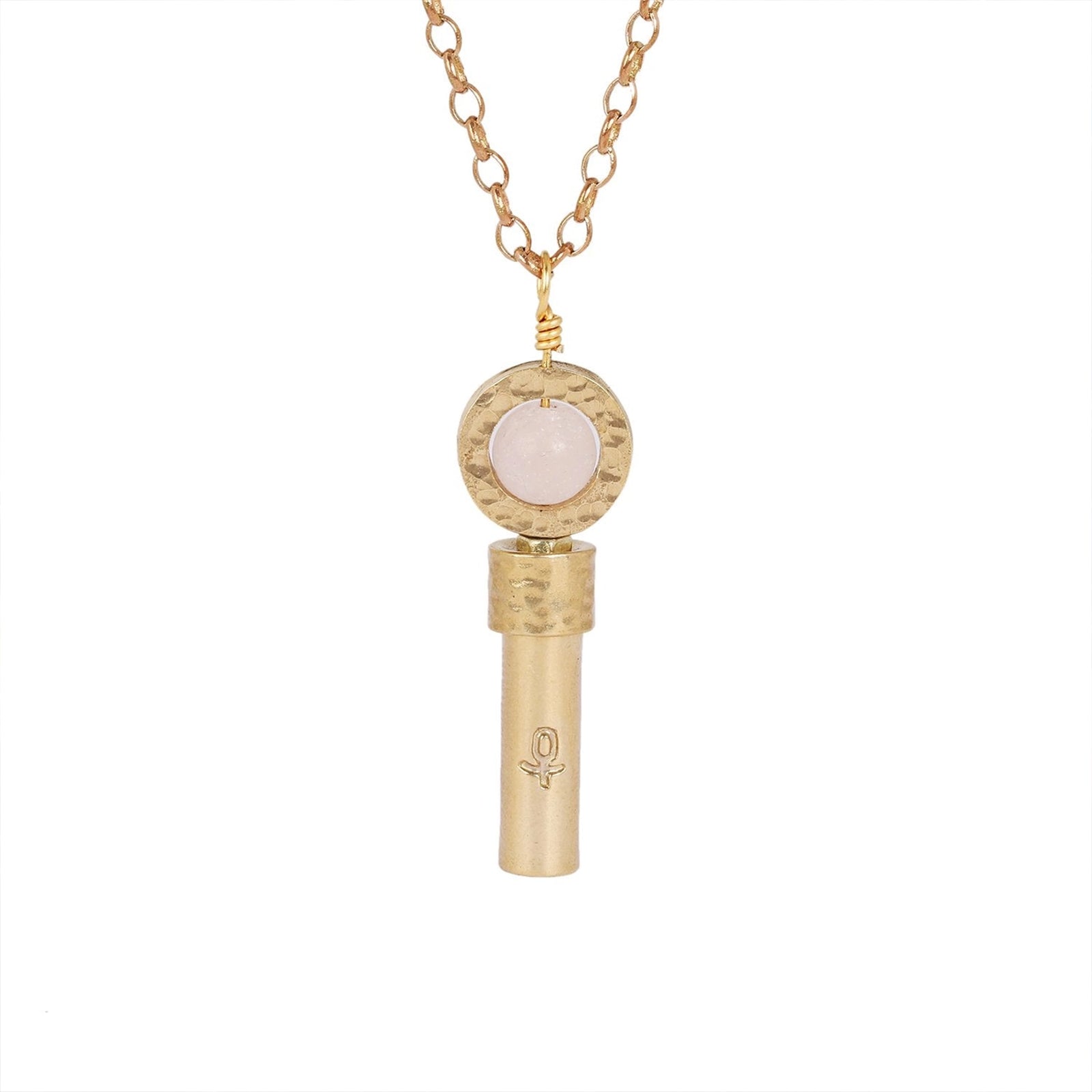 MATTE ROSE QUARTZ INTENTION NECKLACE