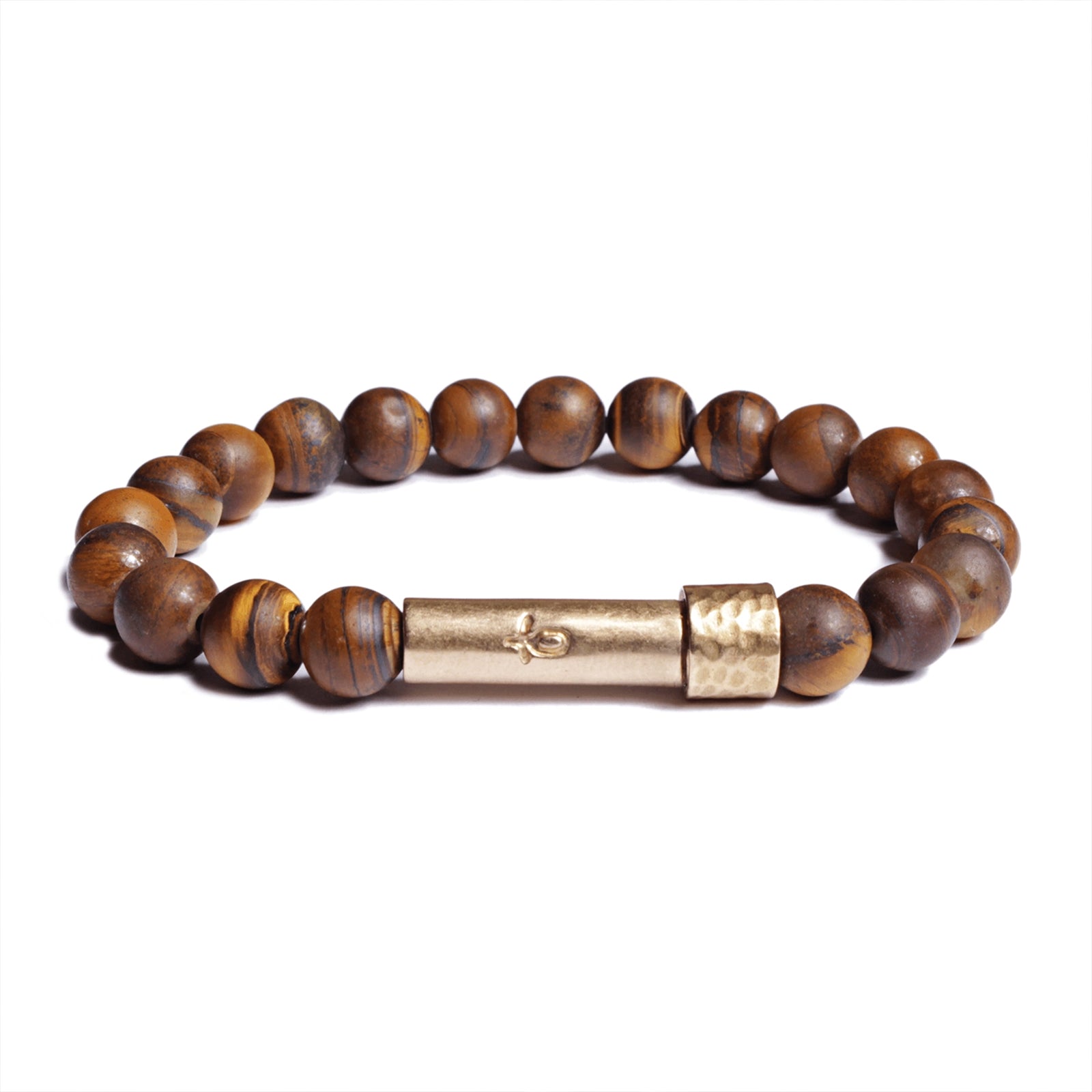 MATTE TIGER EYE INTENTION BRACELET - LARGE