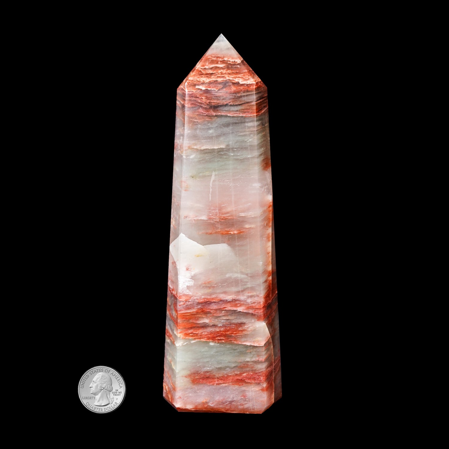 ARAGONITE & QUARTZ POINT