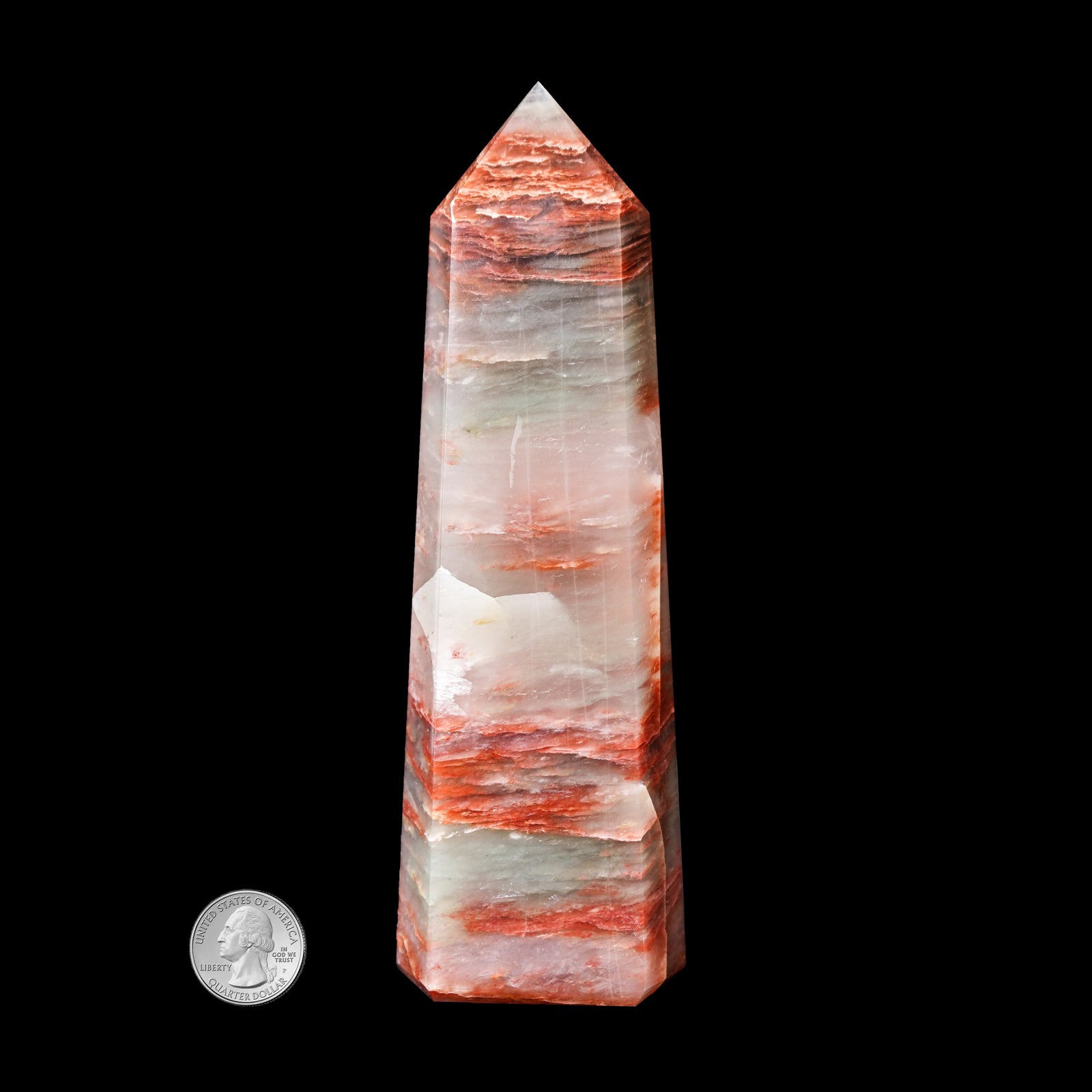 ARAGONITE & QUARTZ POINT