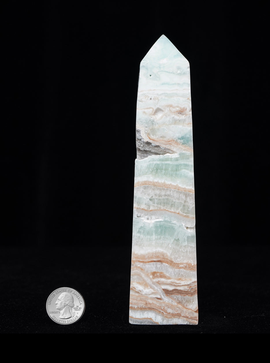 BLUE CARIBBEAN CALCITE POINT