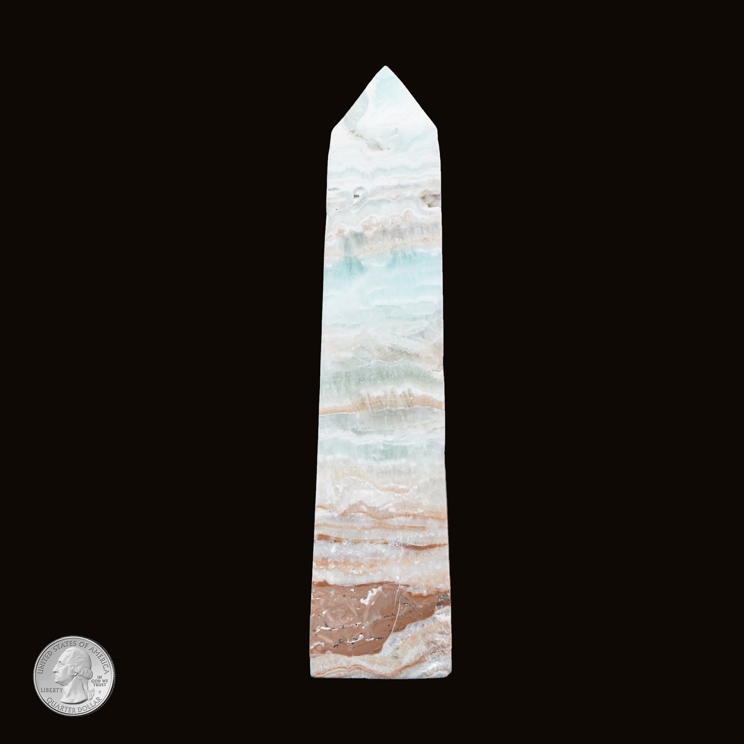 BLUE CARIBBEAN CALCITE POINT