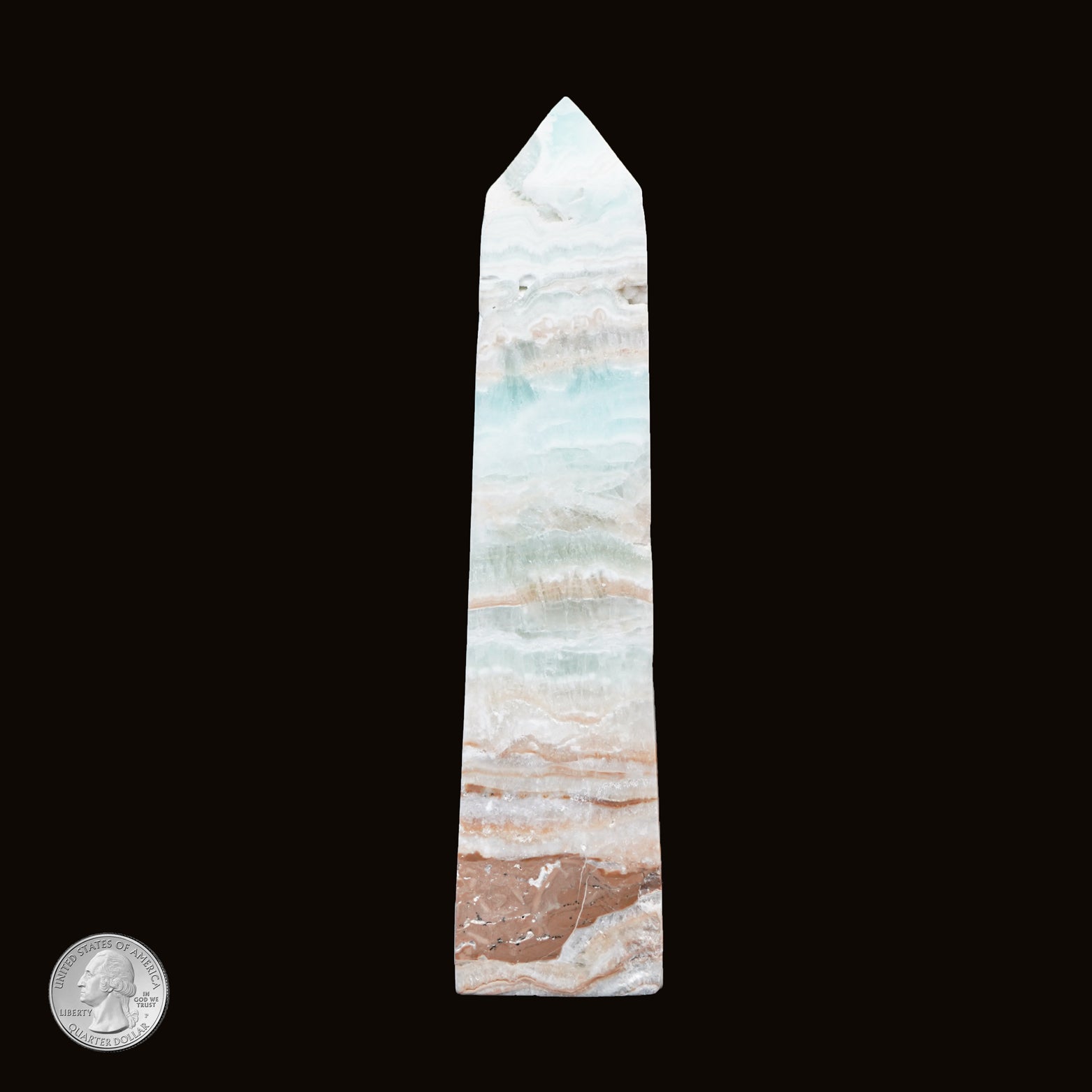 BLUE CARIBBEAN CALCITE POINT