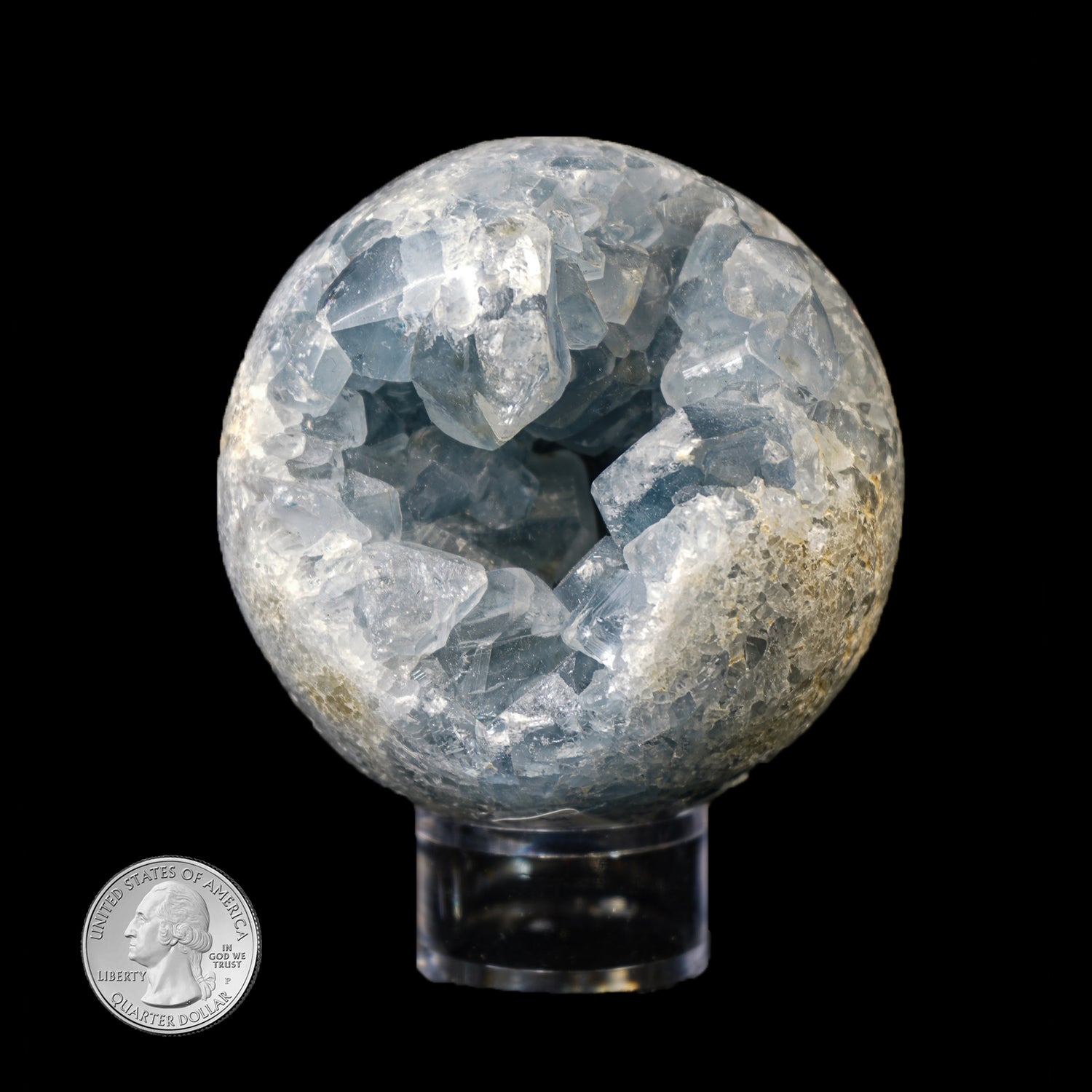 BLUE CELESTITE SPHERE