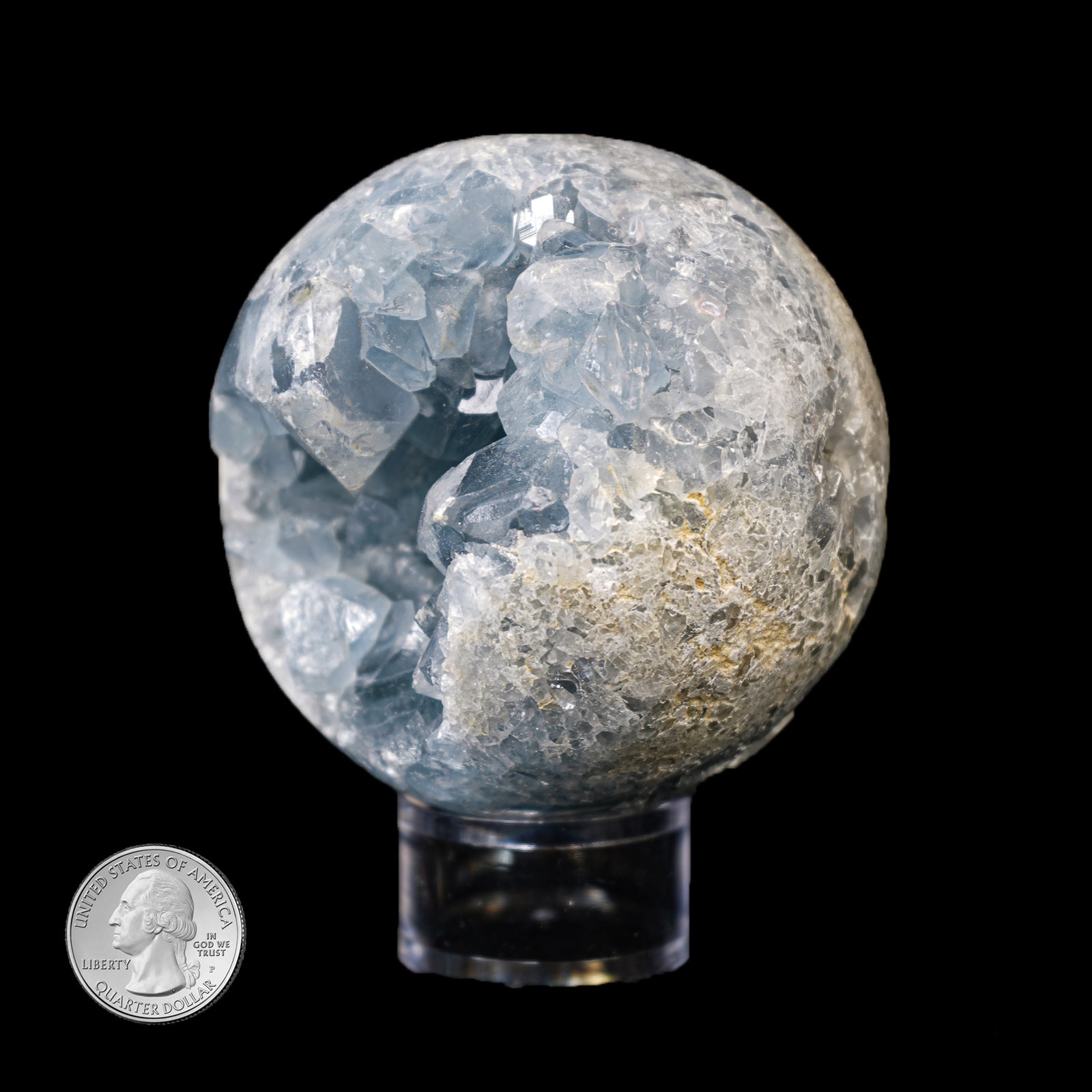 BLUE CELESTITE SPHERE