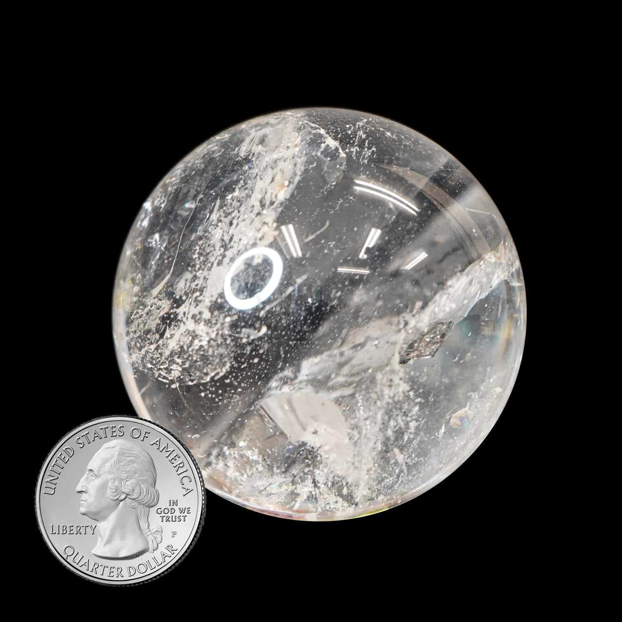 CLEAR QUARTZ SPHERE