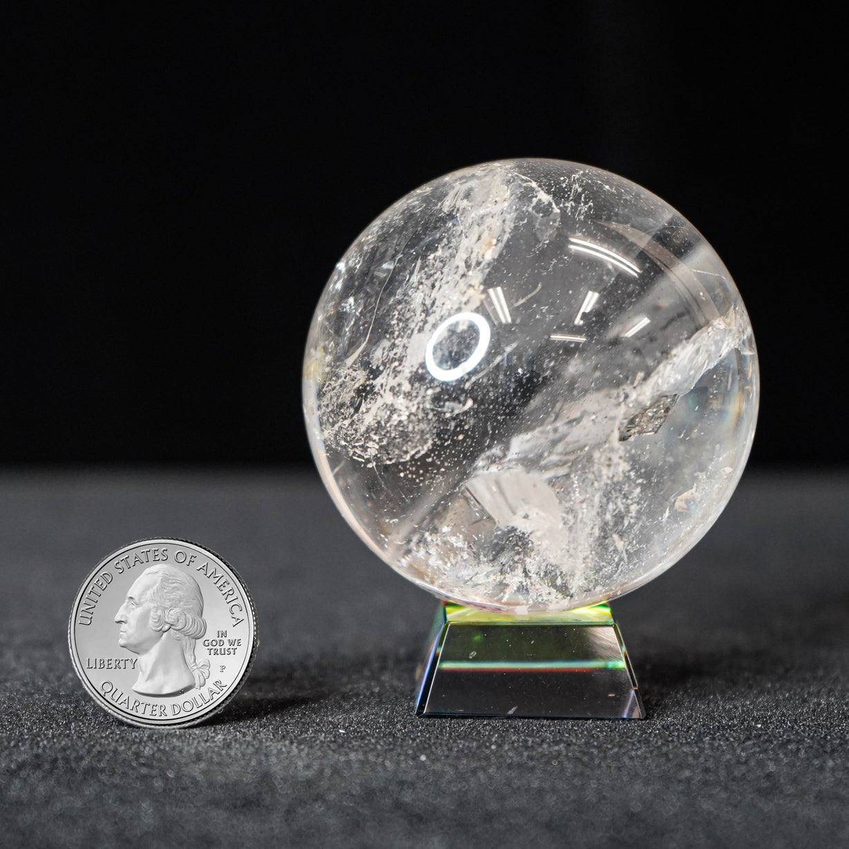 CLEAR QUARTZ SPHERE