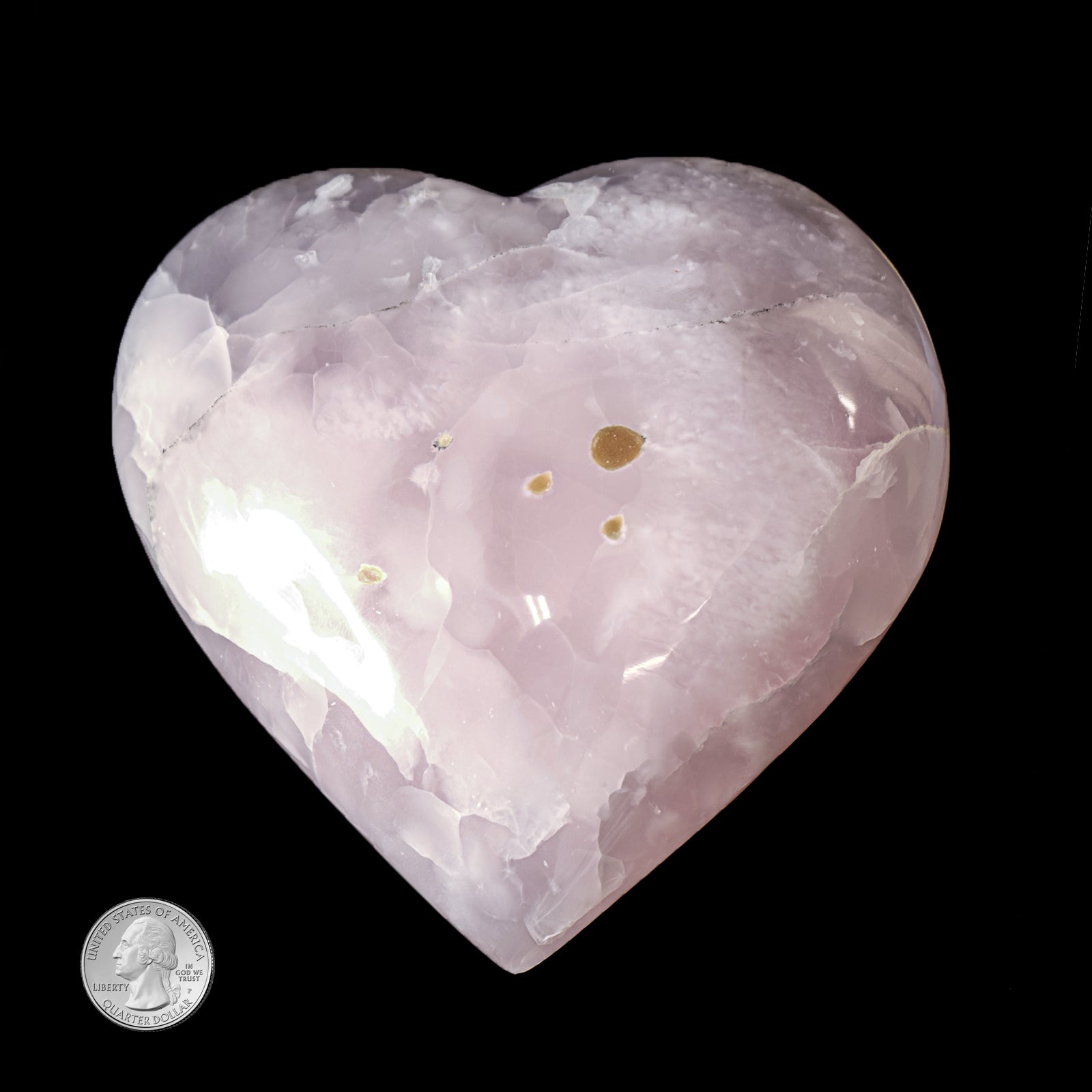 PINK CALCITE HEART