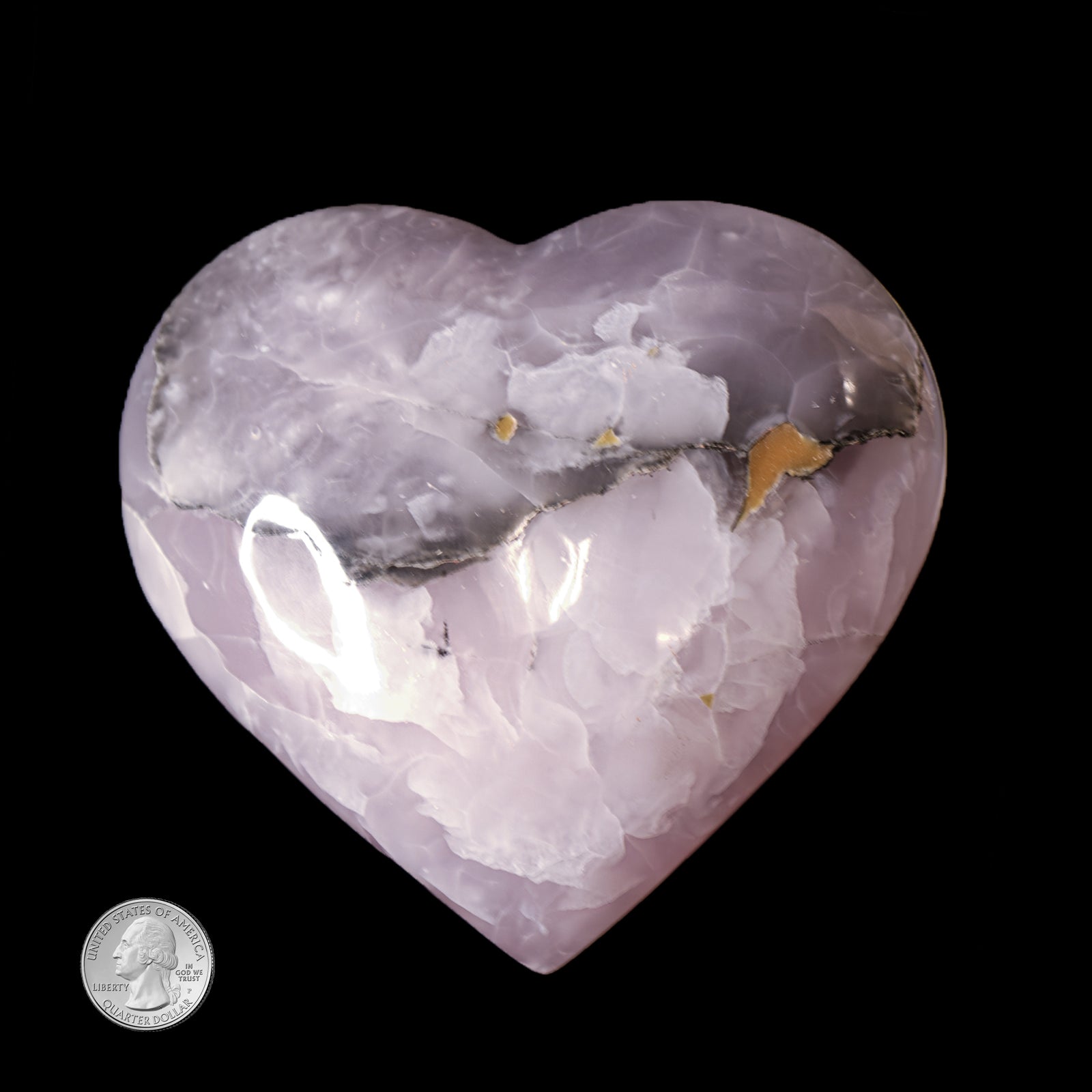 PINK CALCITE HEART