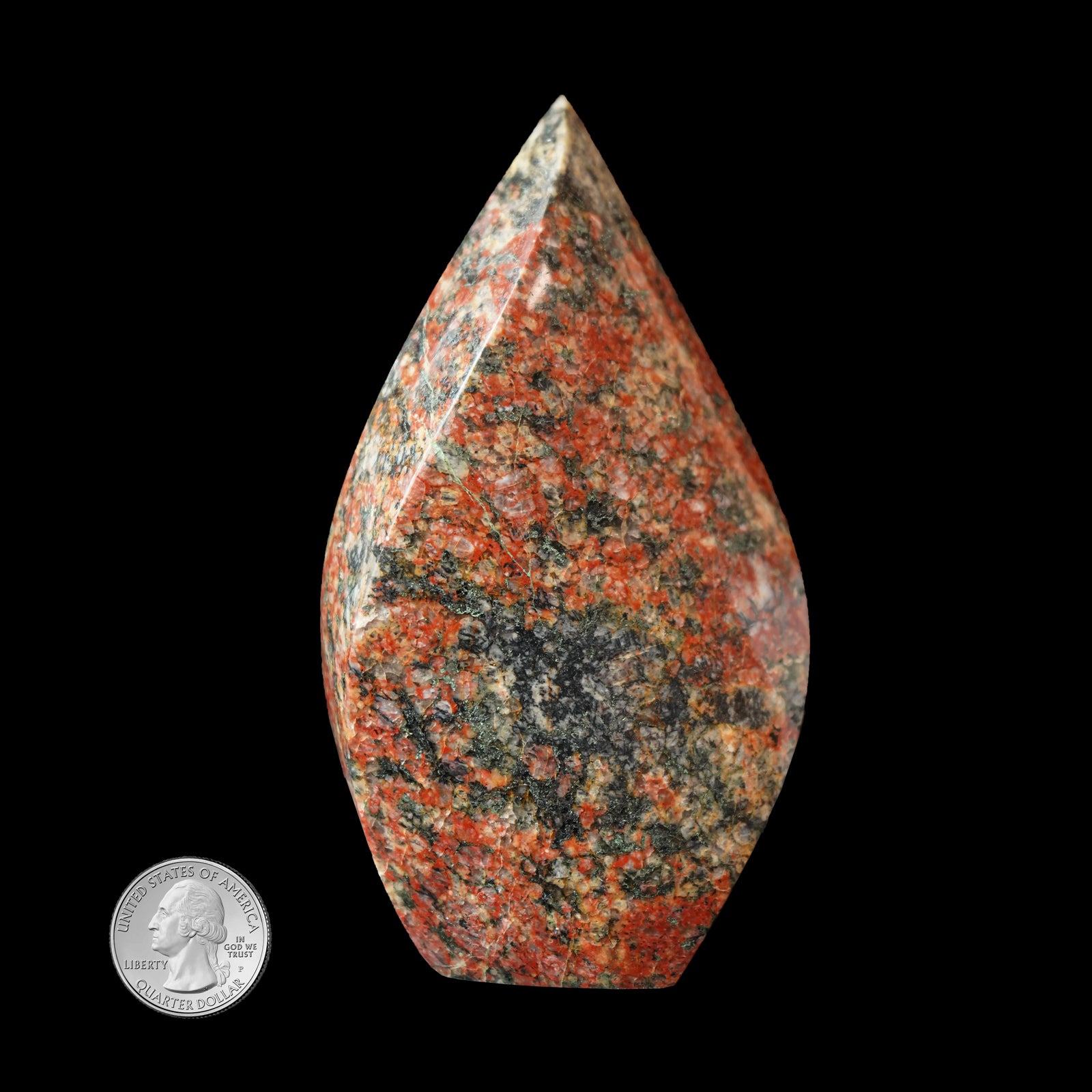 RED CORAL CALCITE FLAME