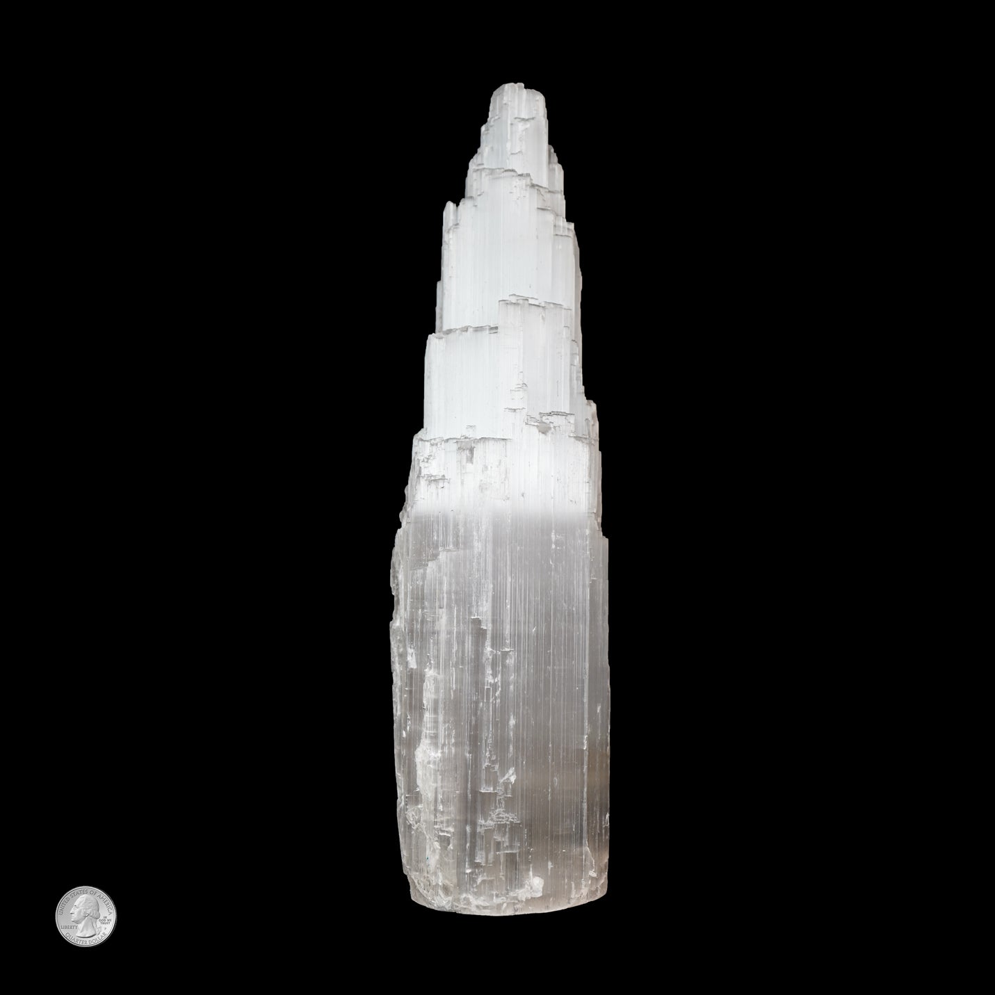 SELENITE TOWER LAMP 35cm