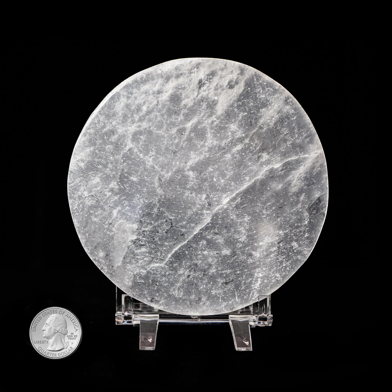SELENITE ROUND TILE