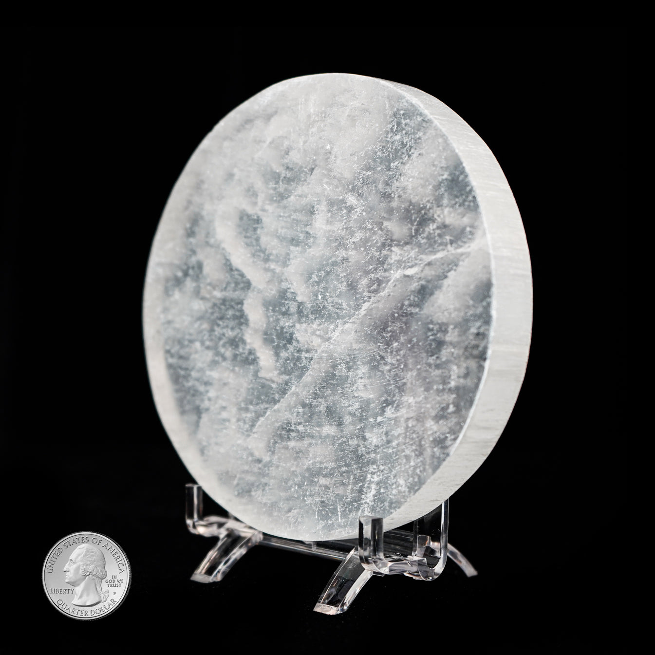 SELENITE ROUND TILE