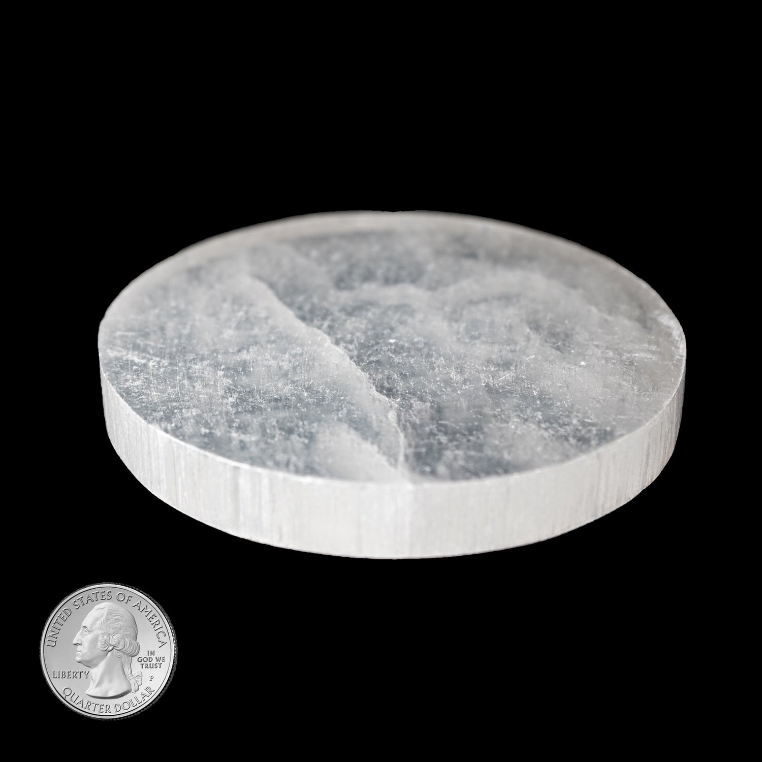 SELENITE ROUND TILE