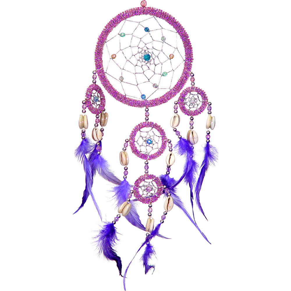 Purple Beaded Dreamcatcher