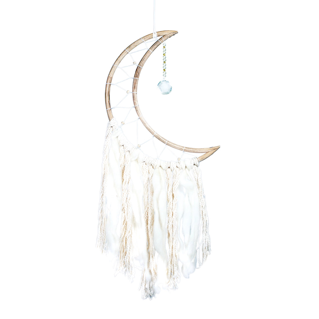 Small White Moon Dreamcatcher