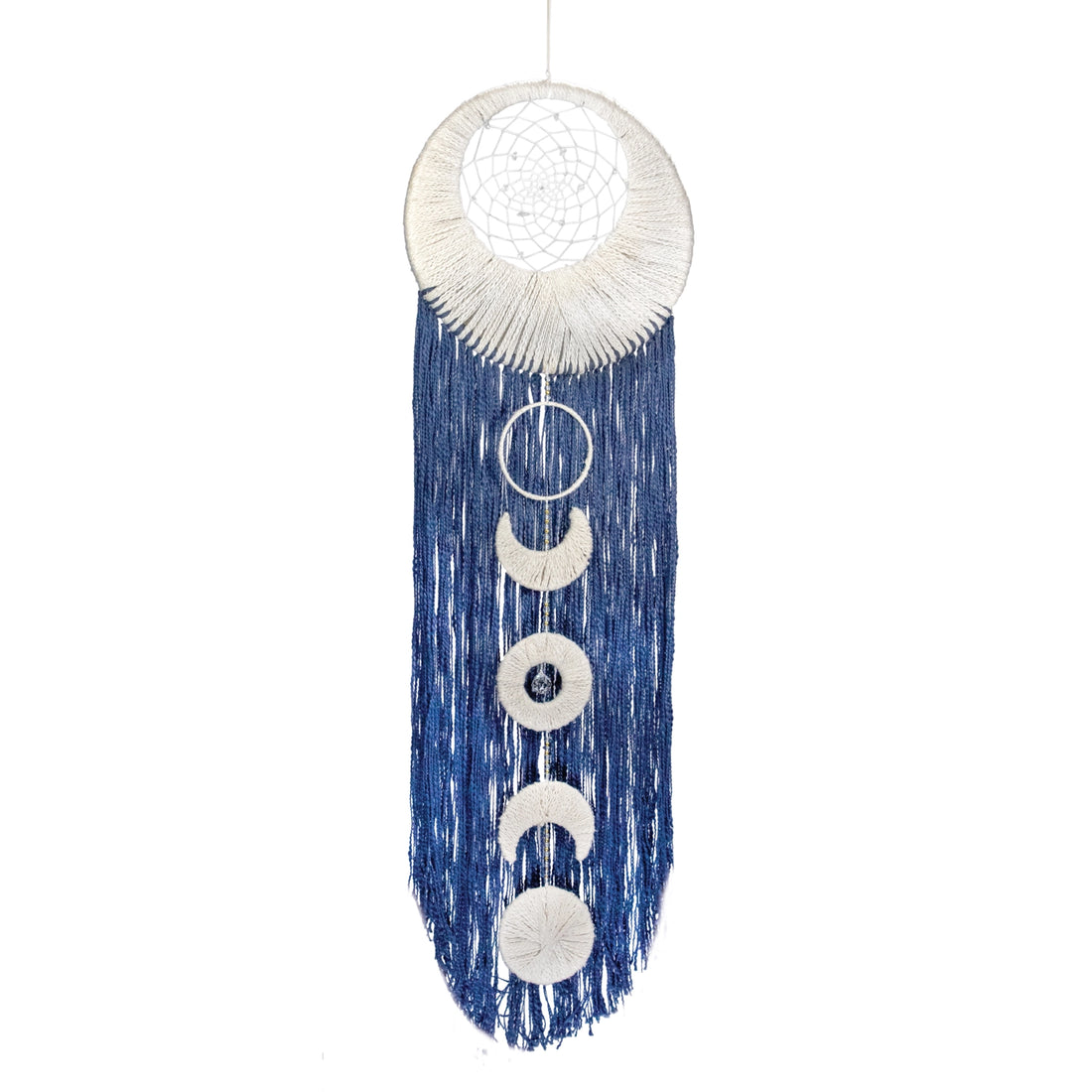 Lunar Cycle Blue Dreamcatcher