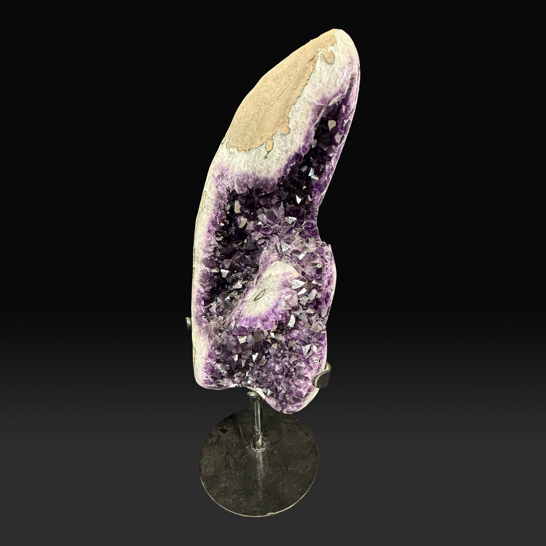 AMETHYST GEODE WITH FLOWER FORMATION