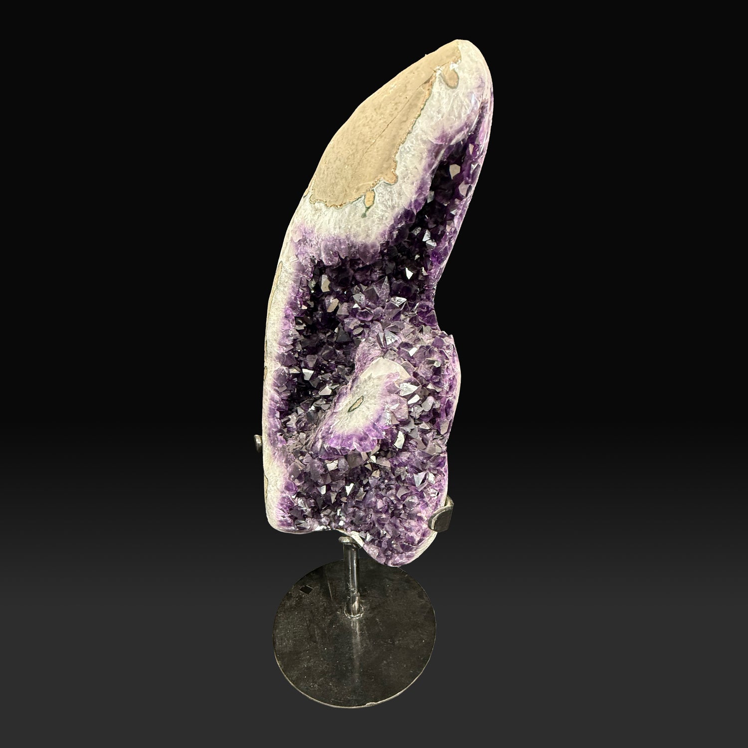 AMETHYST GEODE WITH FLOWER FORMATION