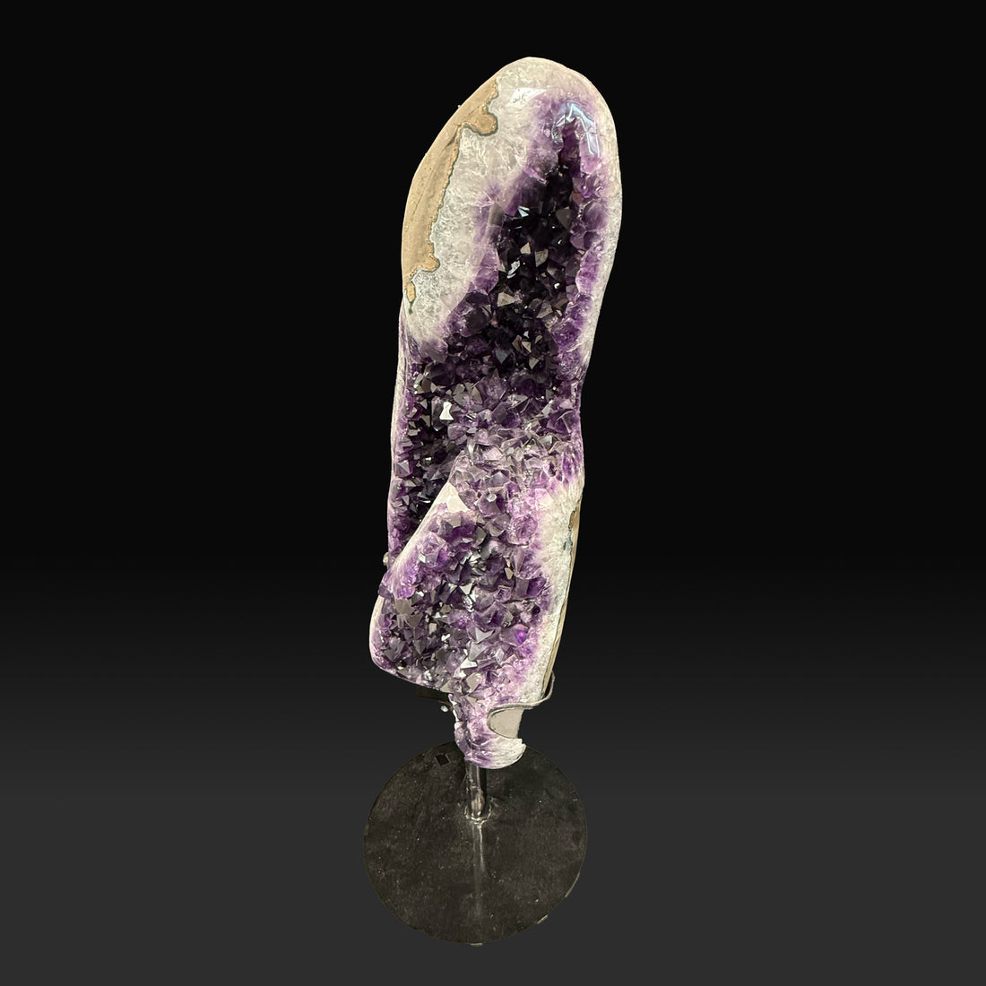 AMETHYST GEODE WITH FLOWER FORMATION