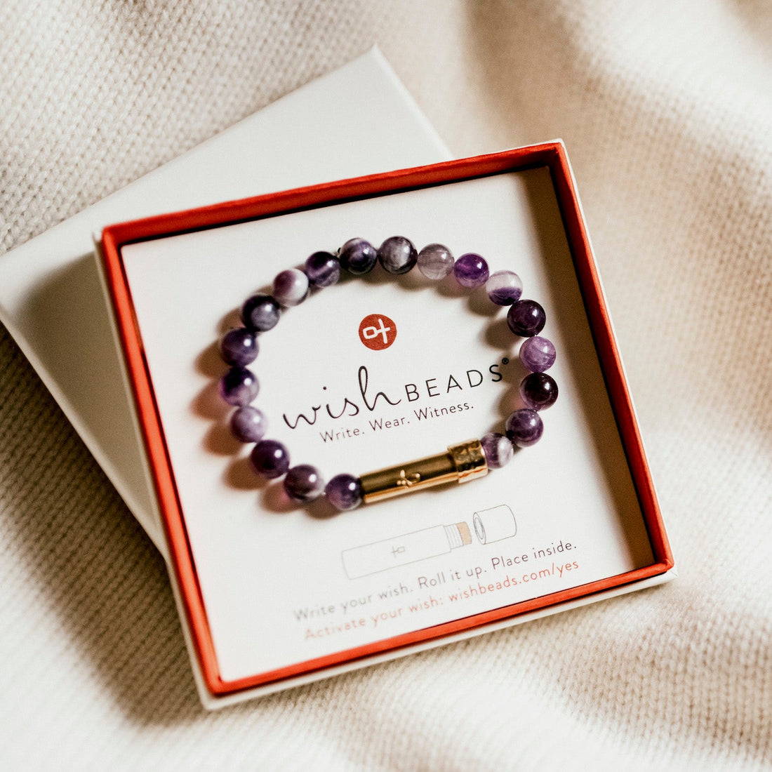 POLISHED AMETHYST INTENTION BRACELET