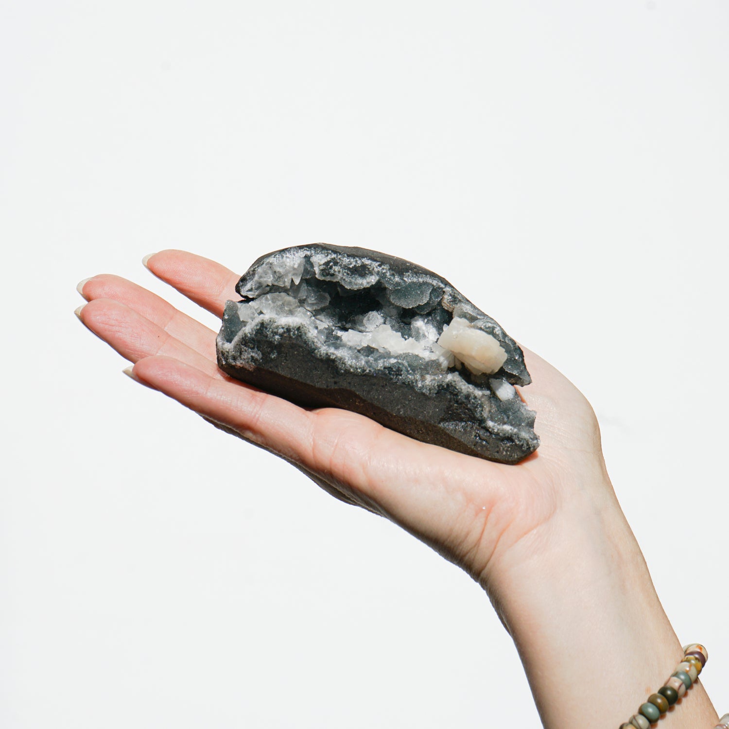 CHALCEDONY WITH STILBITE
