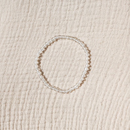 Clear Quartz Bracelet (4mm)