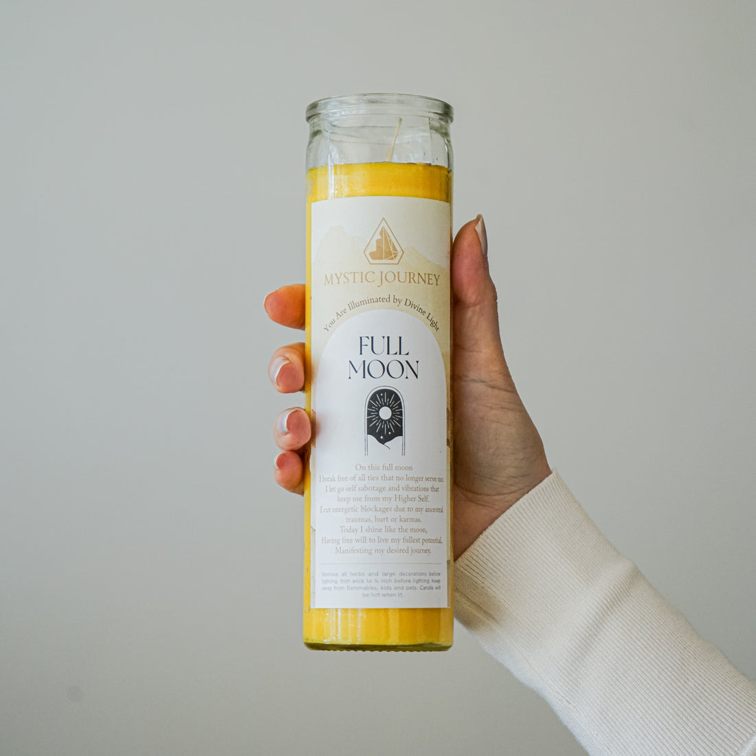 FULL MOON CANDLE (8")