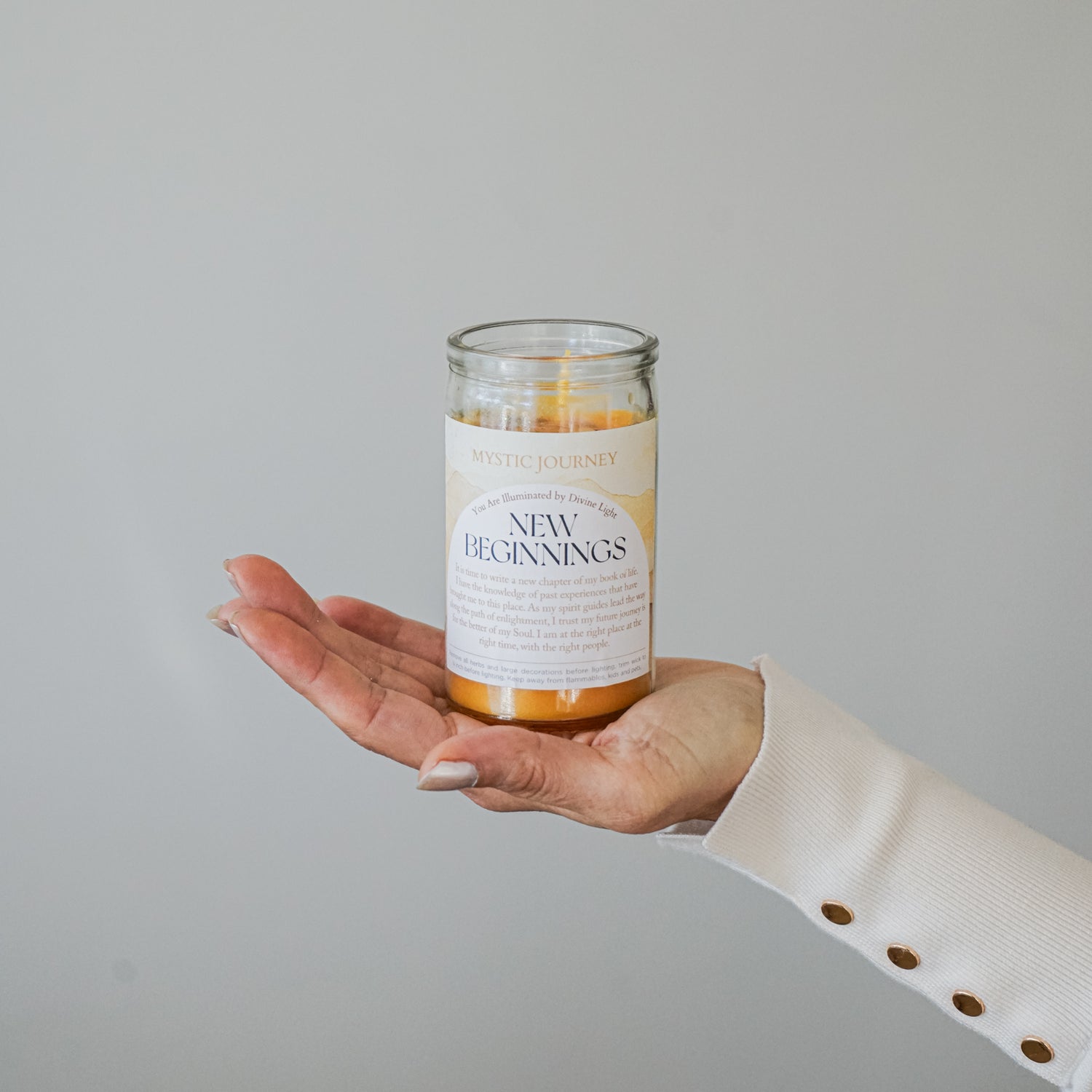NEW BEGINNINGS CANDLE (4&quot;)