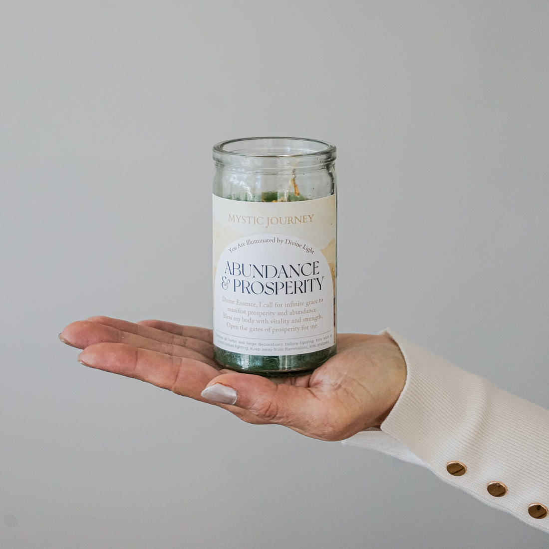 ABUNDANCE & PROSPERITY CANDLE (4")