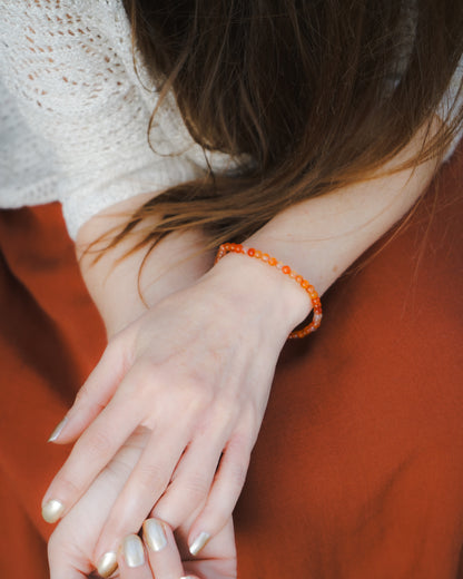 Carnelian Bracelet (4mm)