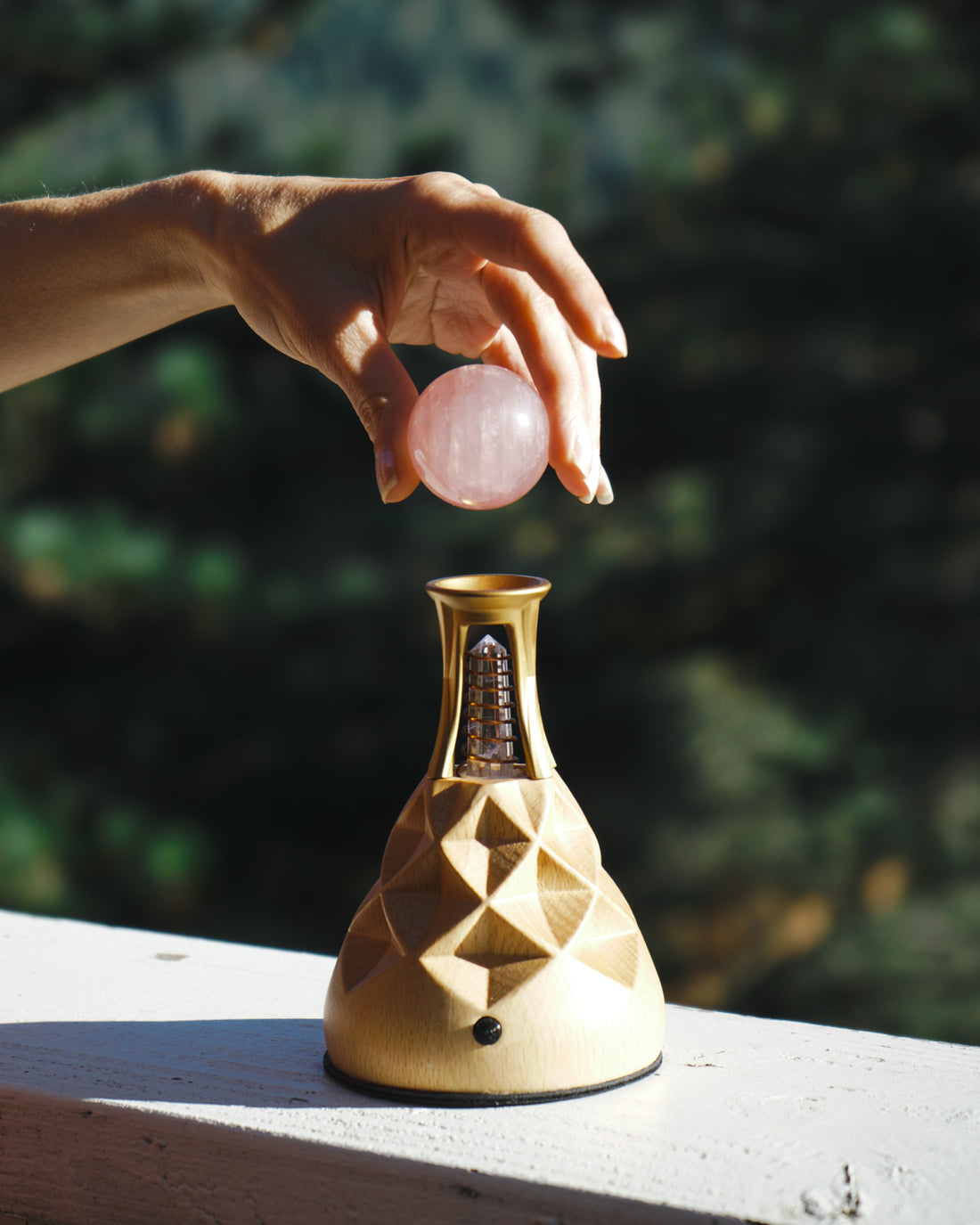 Living Crystal - Wood Base