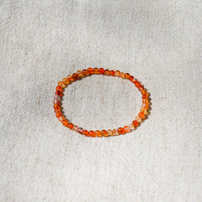 Carnelian Bracelet (4mm)