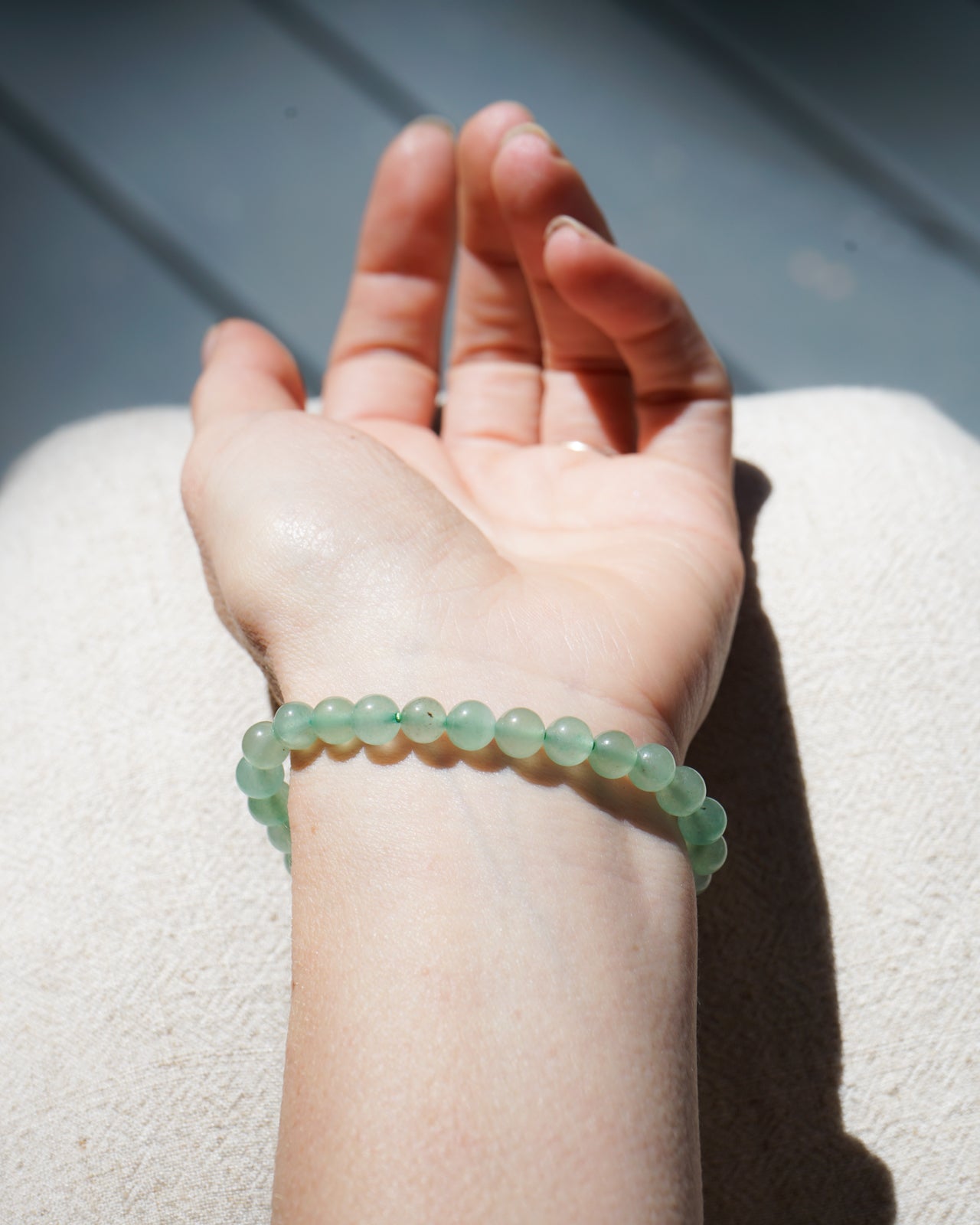 Jade Bead Bracelet (6mm)