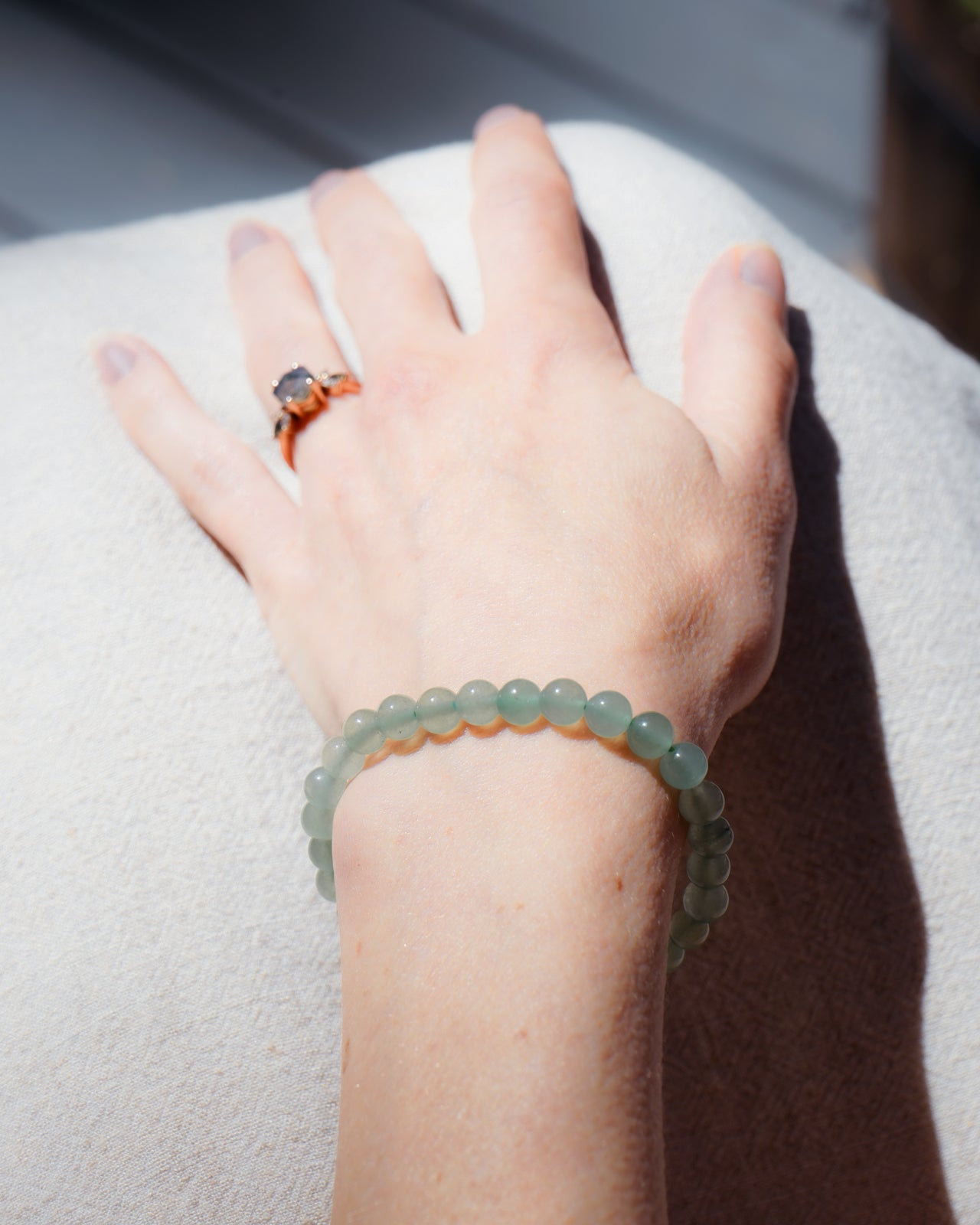 Jade Bead Bracelet (6mm)